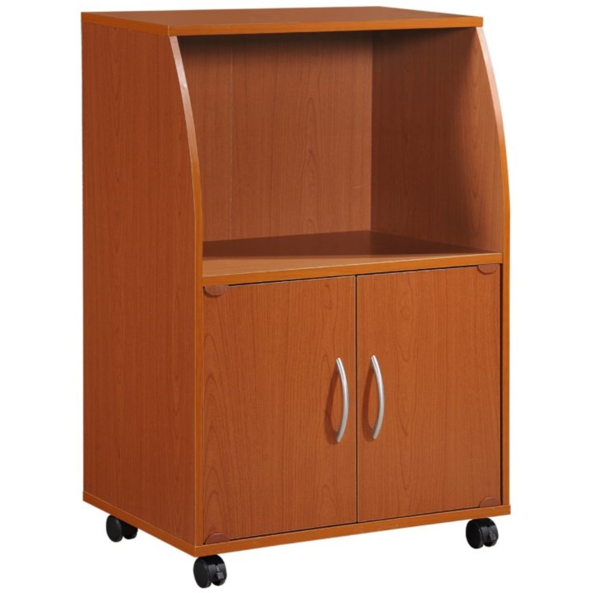 Hodedah Kitchen Cart in Cherry
