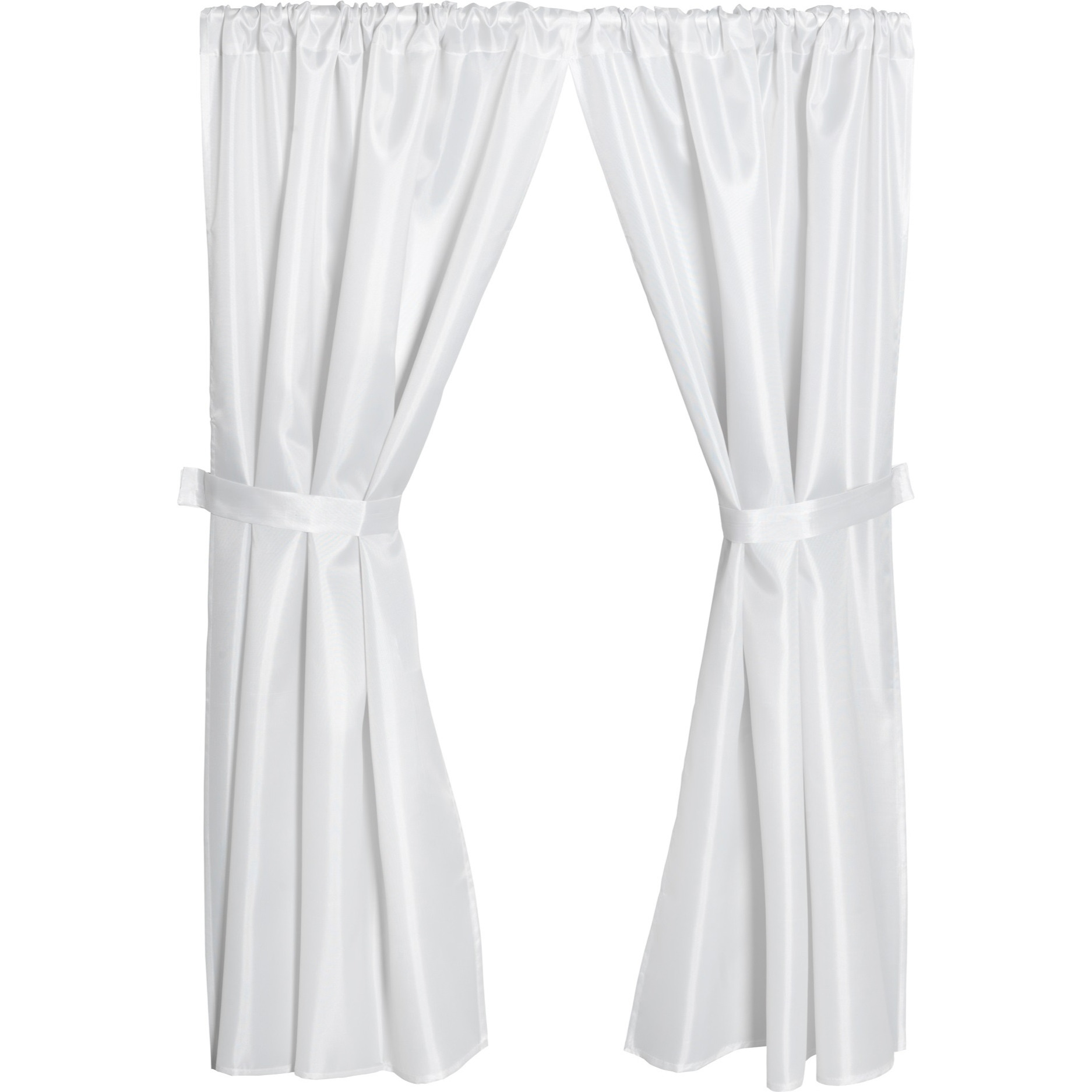 Polyester Fabric Window Curtain in Grey