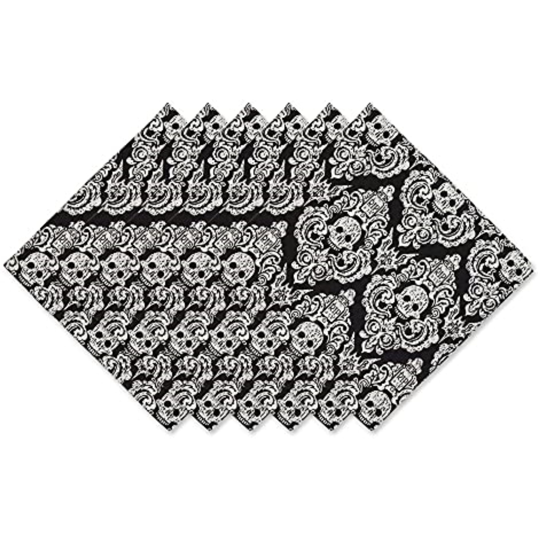 DII Graeyard Damask Embellished Napkin (Set of 6)