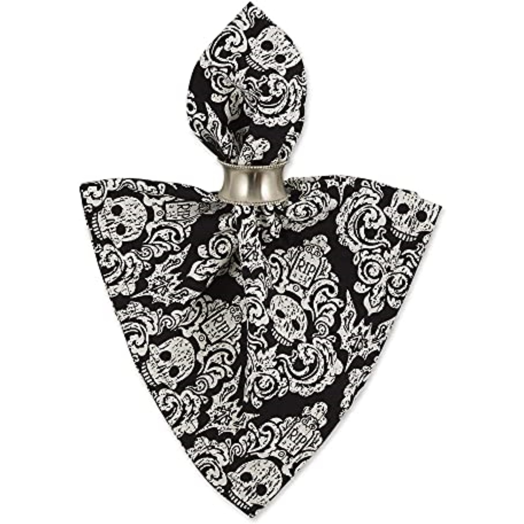 DII Graeyard Damask Embellished Napkin (Set of 6)