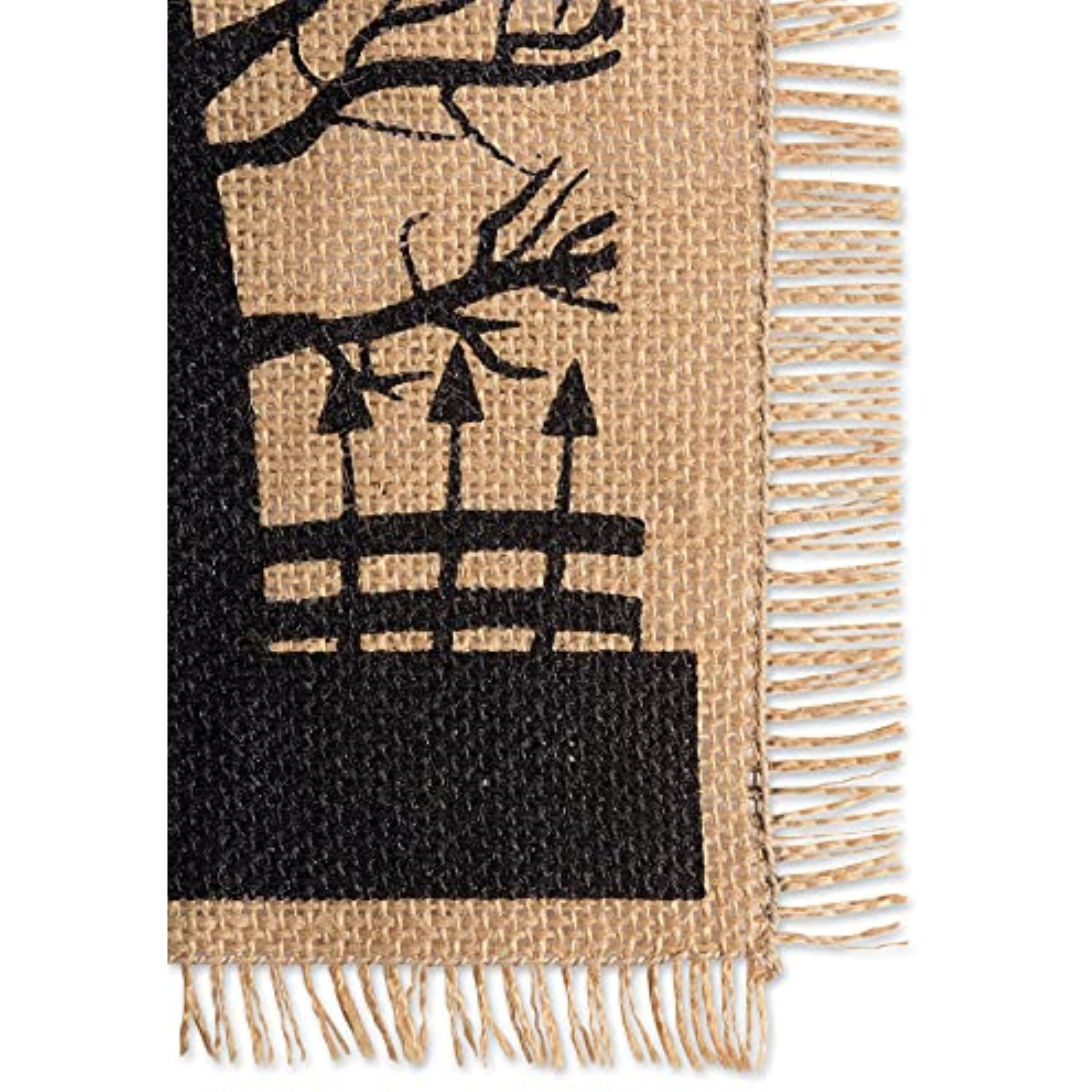 DII Haunted House Burlap Table Runner 14x113