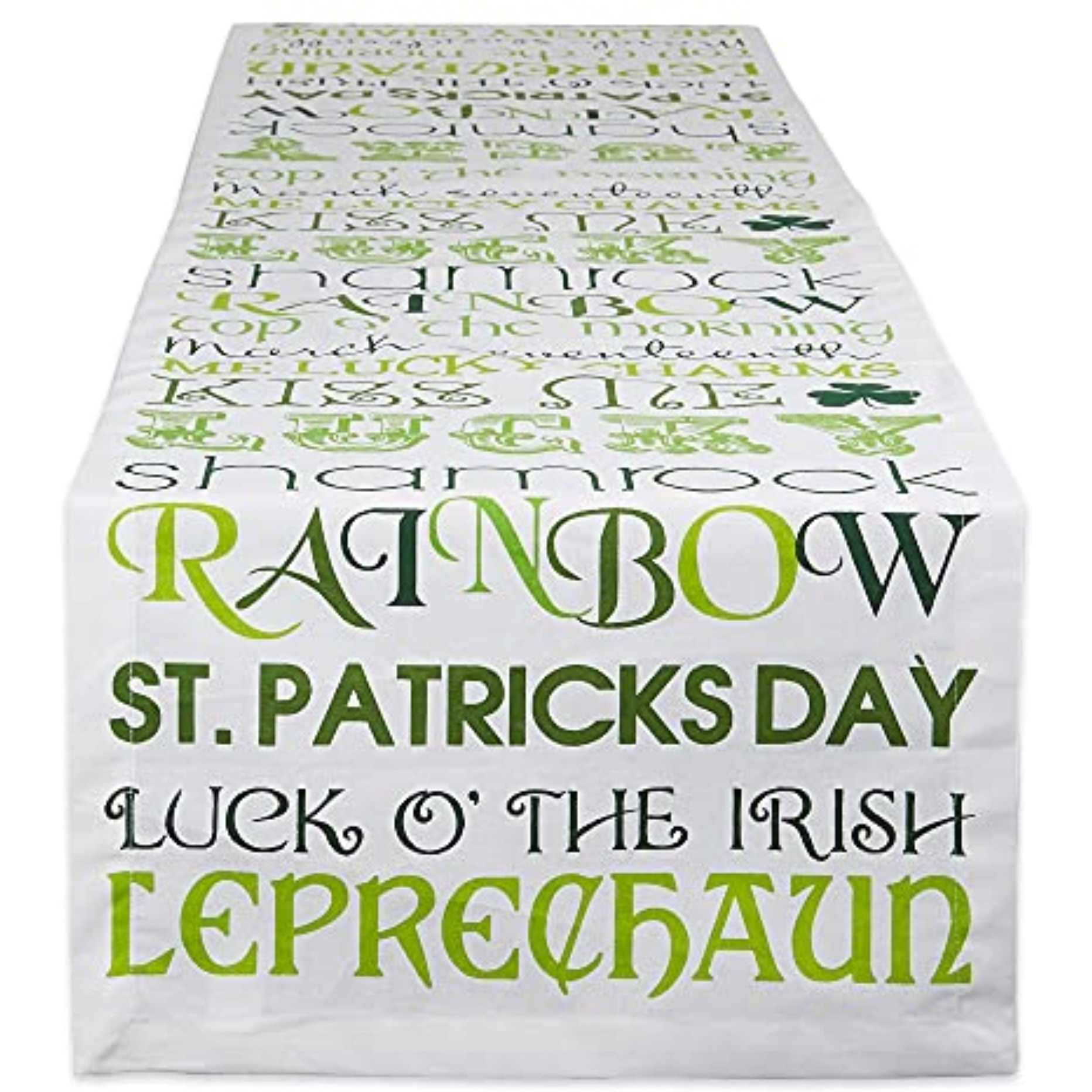 DII St Patricks Day Print Table Runner 14x108"