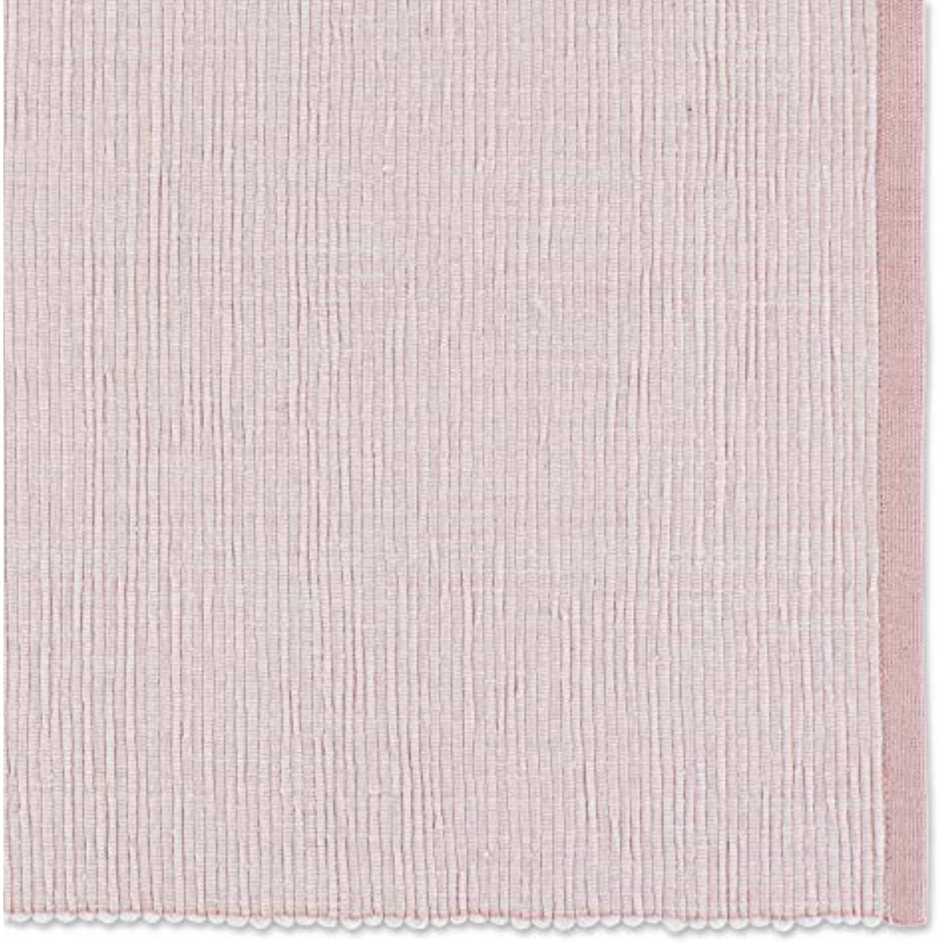 DII Pale Mauve Eco-Friendly Chambray Fine Ribbed Placemat 6 Piece