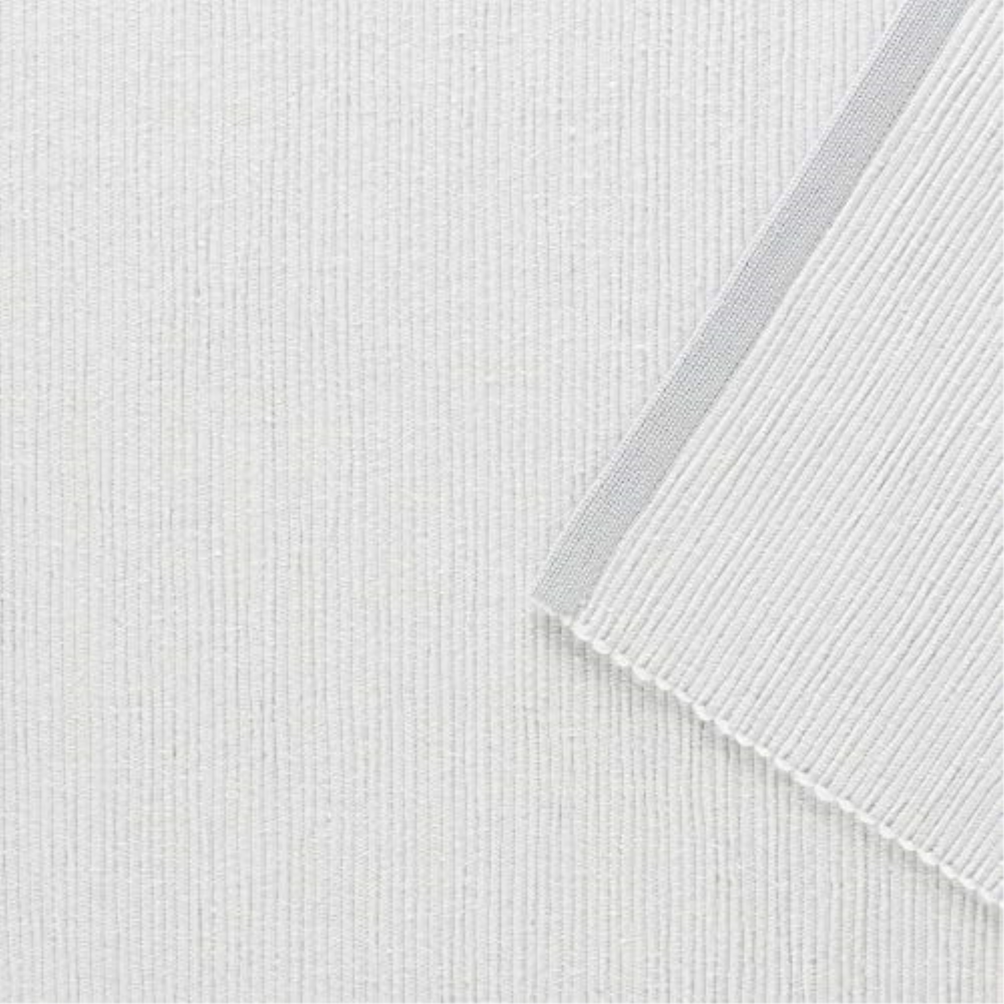 DII Light Gray Eco-Friendly Chambray Fine Ribbed Table Runner 13x72 inches