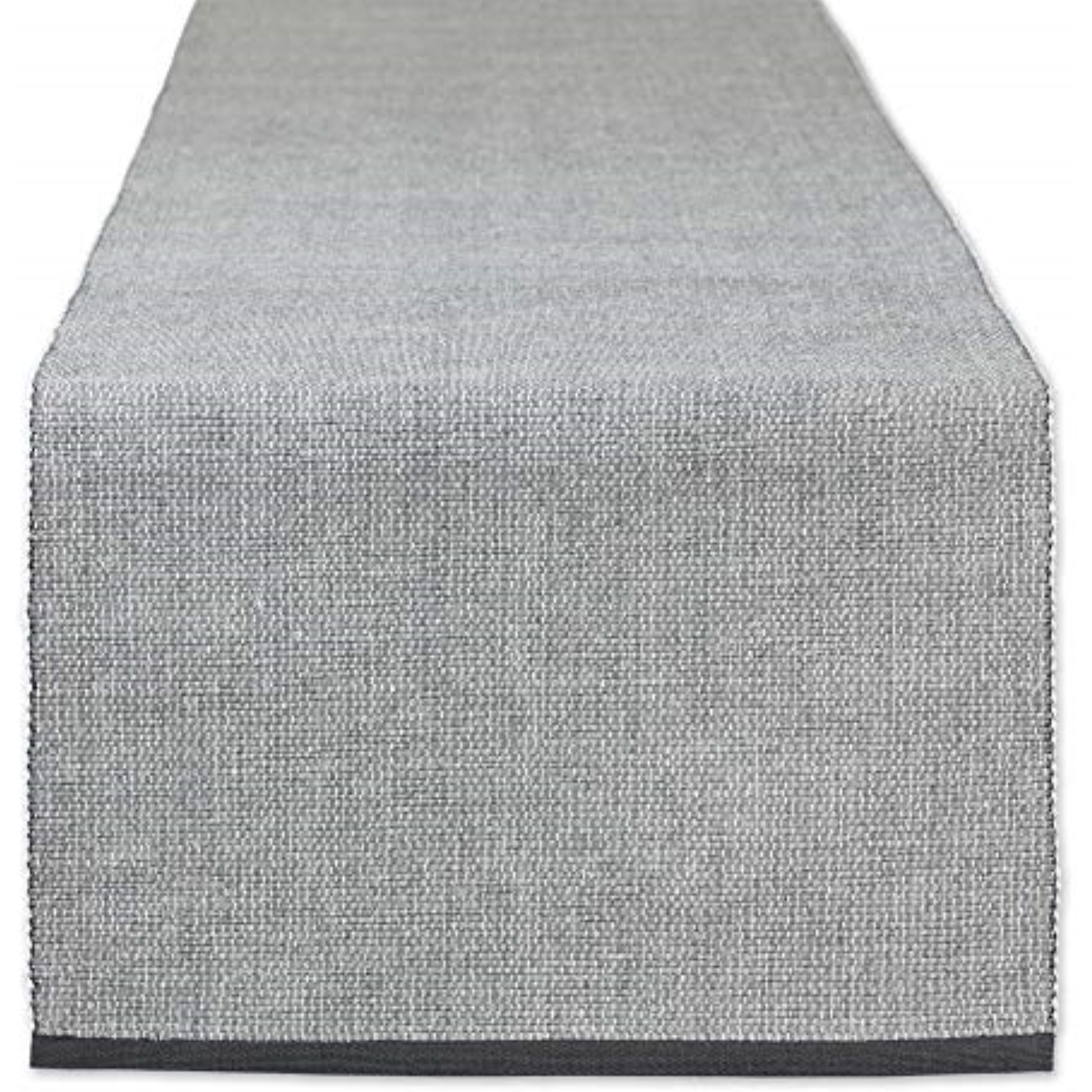 DII Mineral Eco-Friendly Chambray Fine Ribbed Table Runner 13x72 inches
