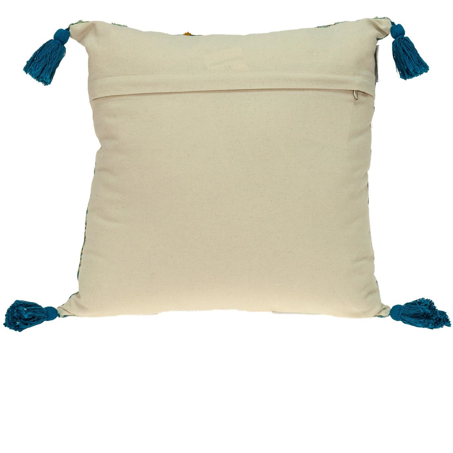 Parkland Collection Lotus Transitional Teal Throw Pillow