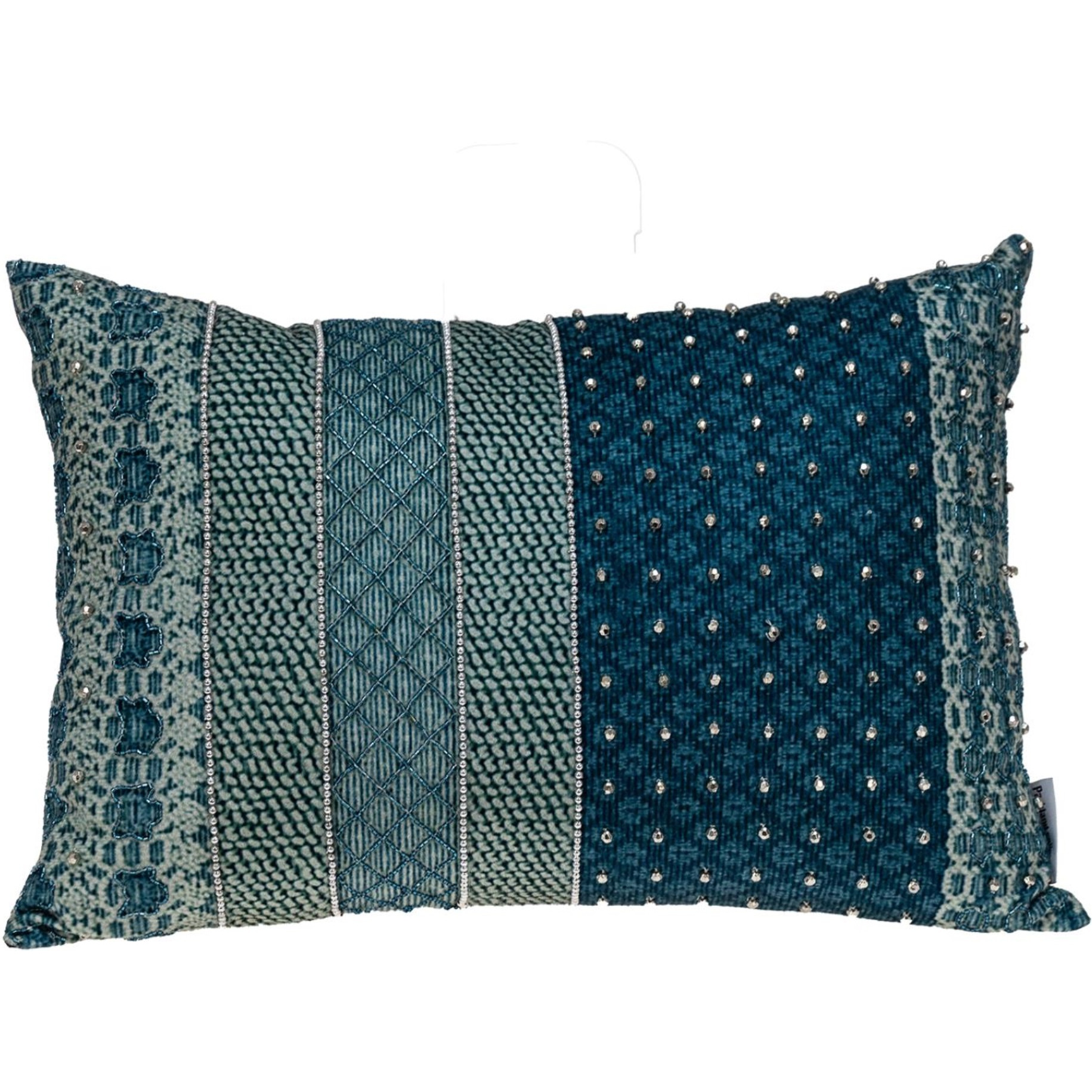 Parkland Collection Petunia Transitional Green Throw Pillow