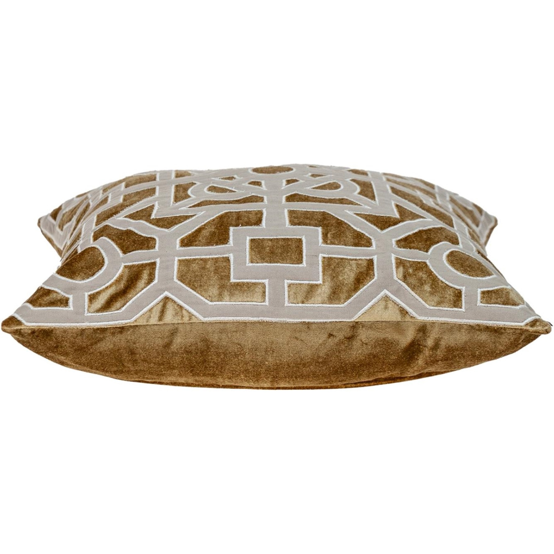 Parkland Collection Hazel Transitional Beige Throw Pillow