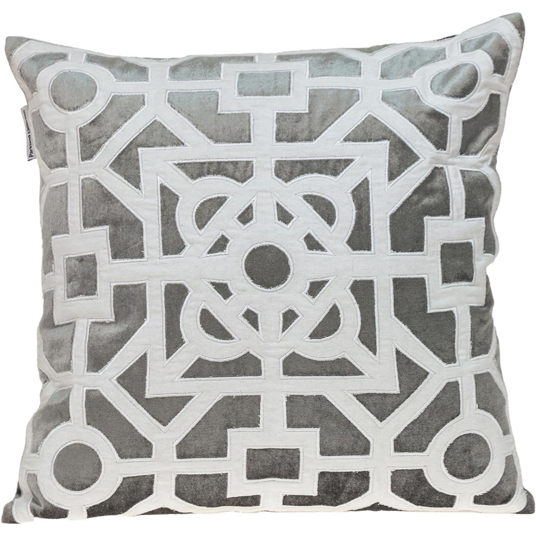 Parkland Collection Hazel Transitional Gray Throw Pillow