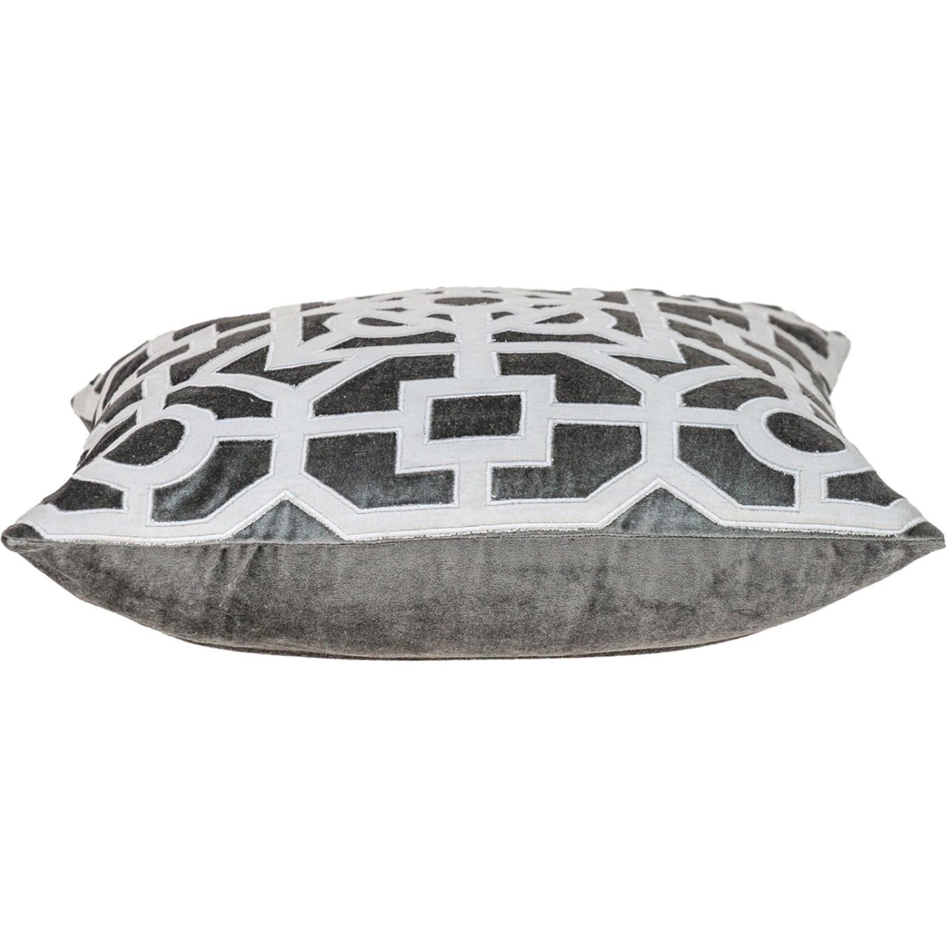 Parkland Collection Hazel Transitional Gray Throw Pillow