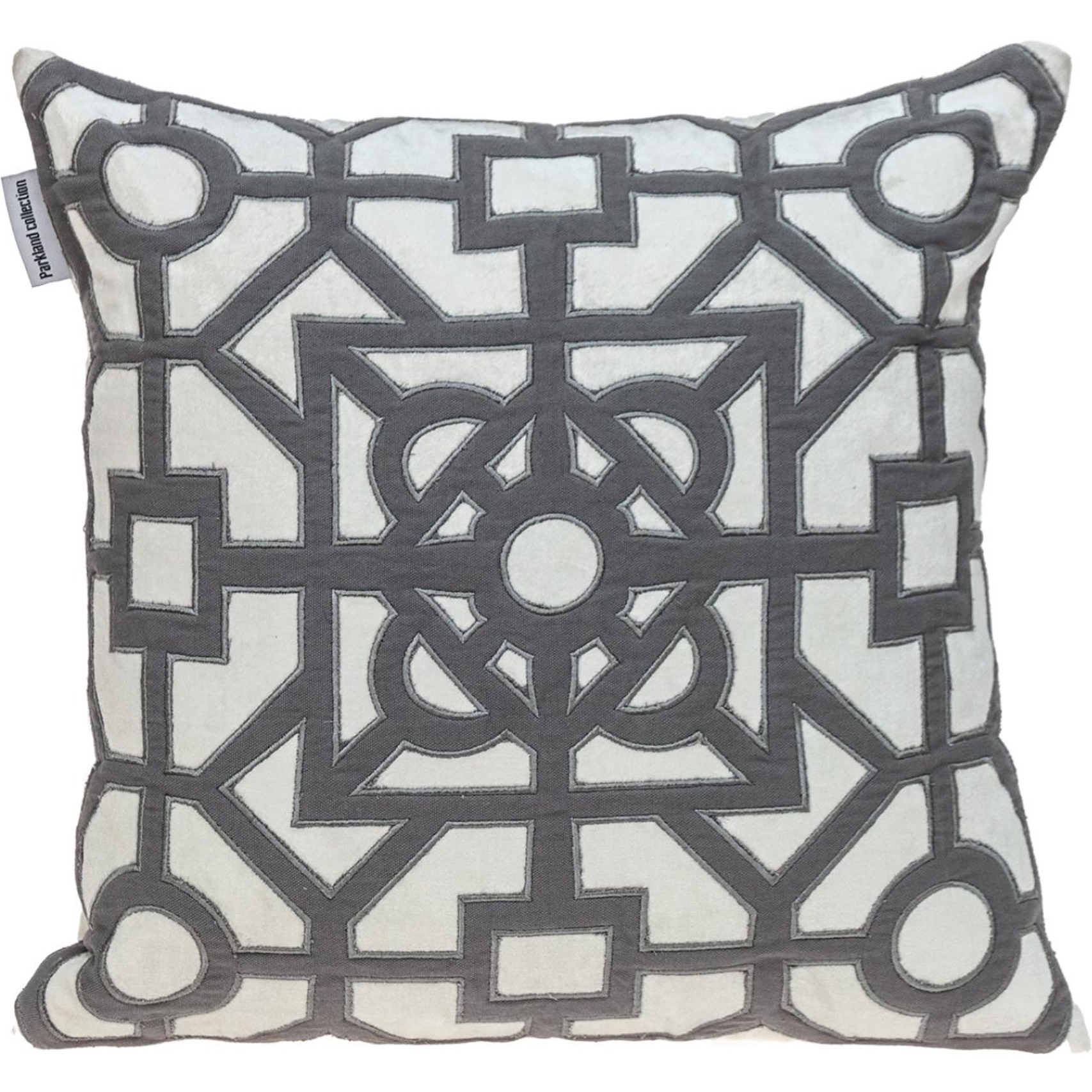 Parkland Collection Hazel Transitional White Throw Pillow