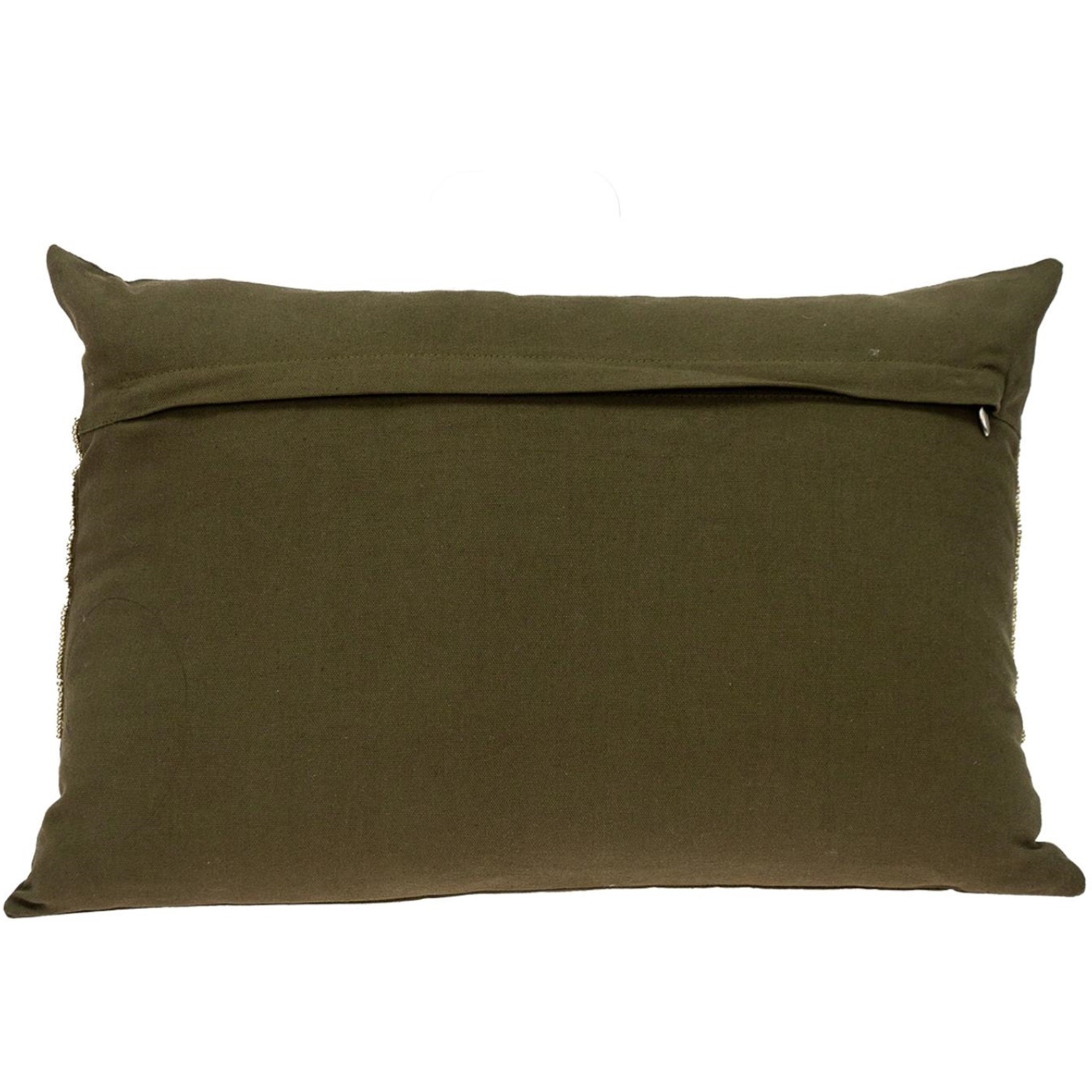 Parkland Collection Misty Transitional Olive Throw Pillow