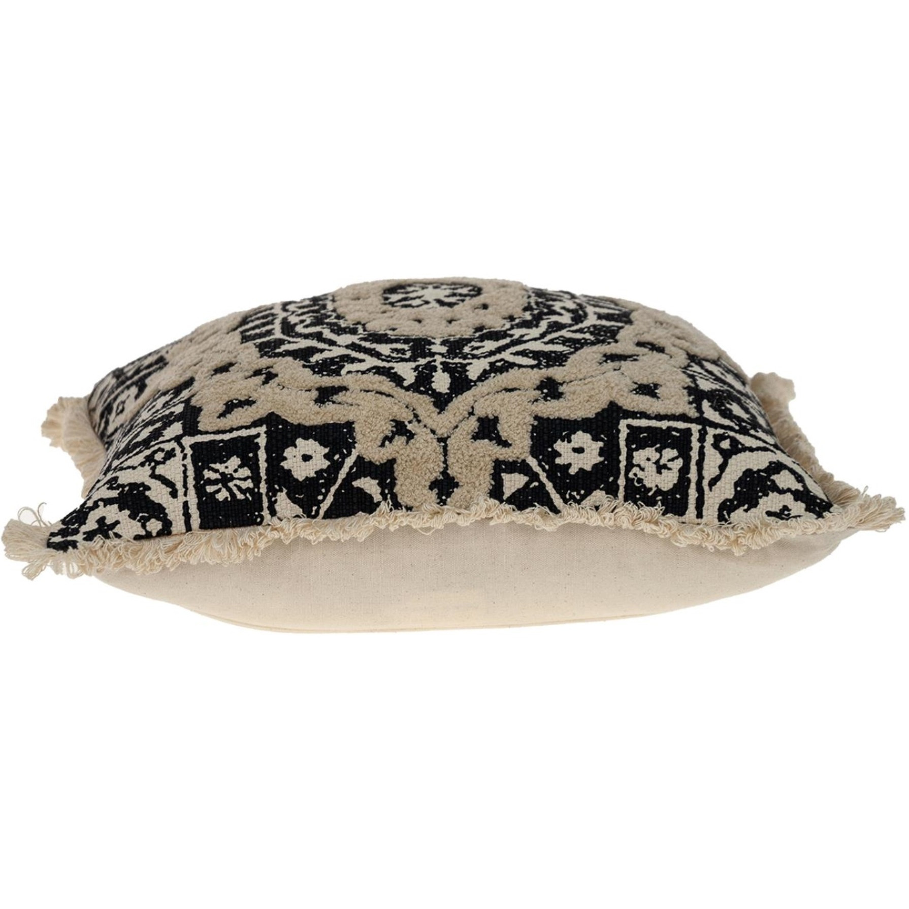 Parkland Collection Abu Transitional Black Throw Pillow