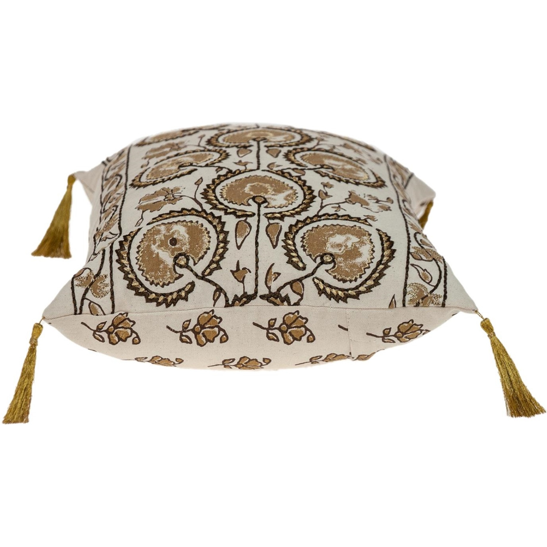 Parkland Collection Venus Transitional Beige Throw Pillow