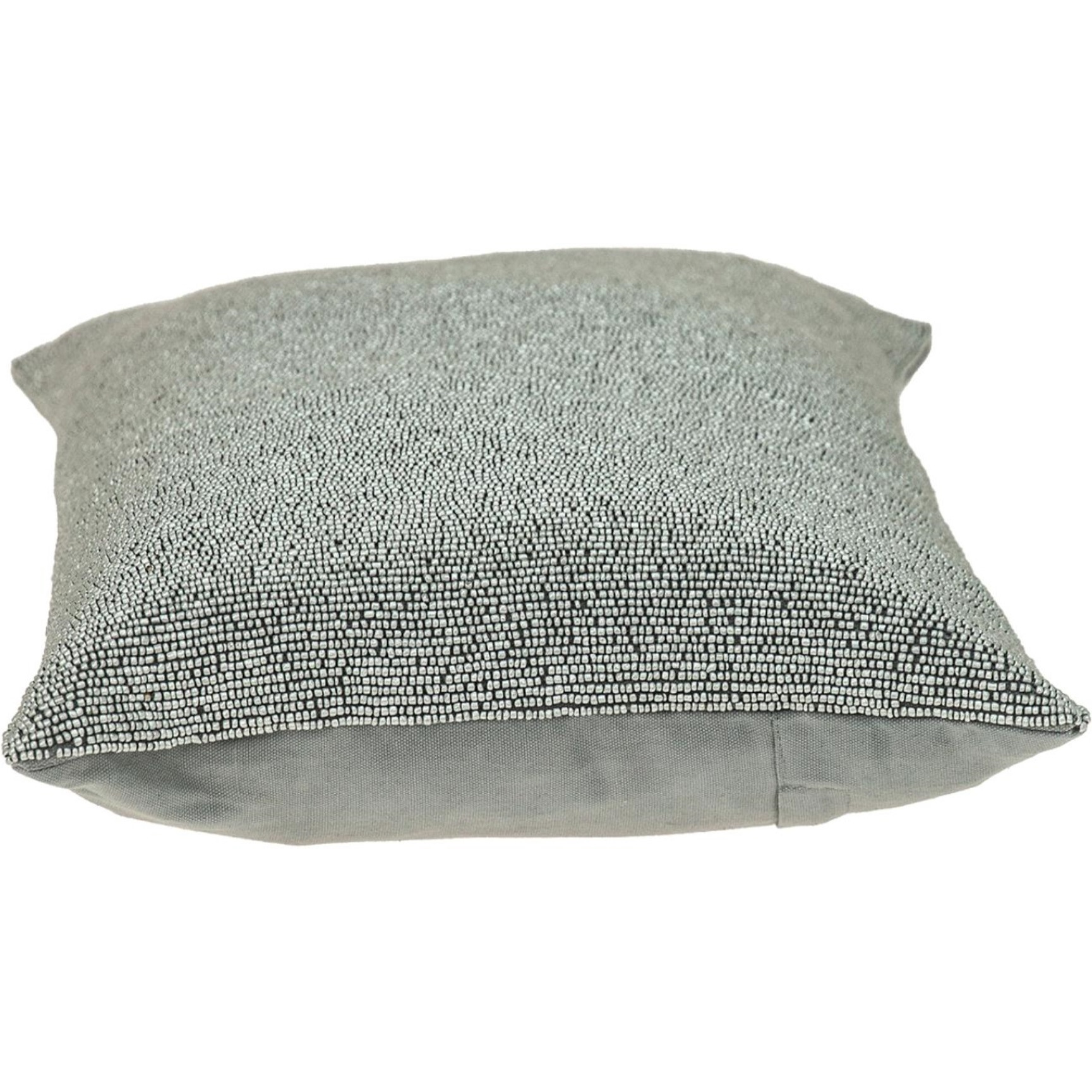 Parkland Collection Aster Transitional Silver Throw Pillow