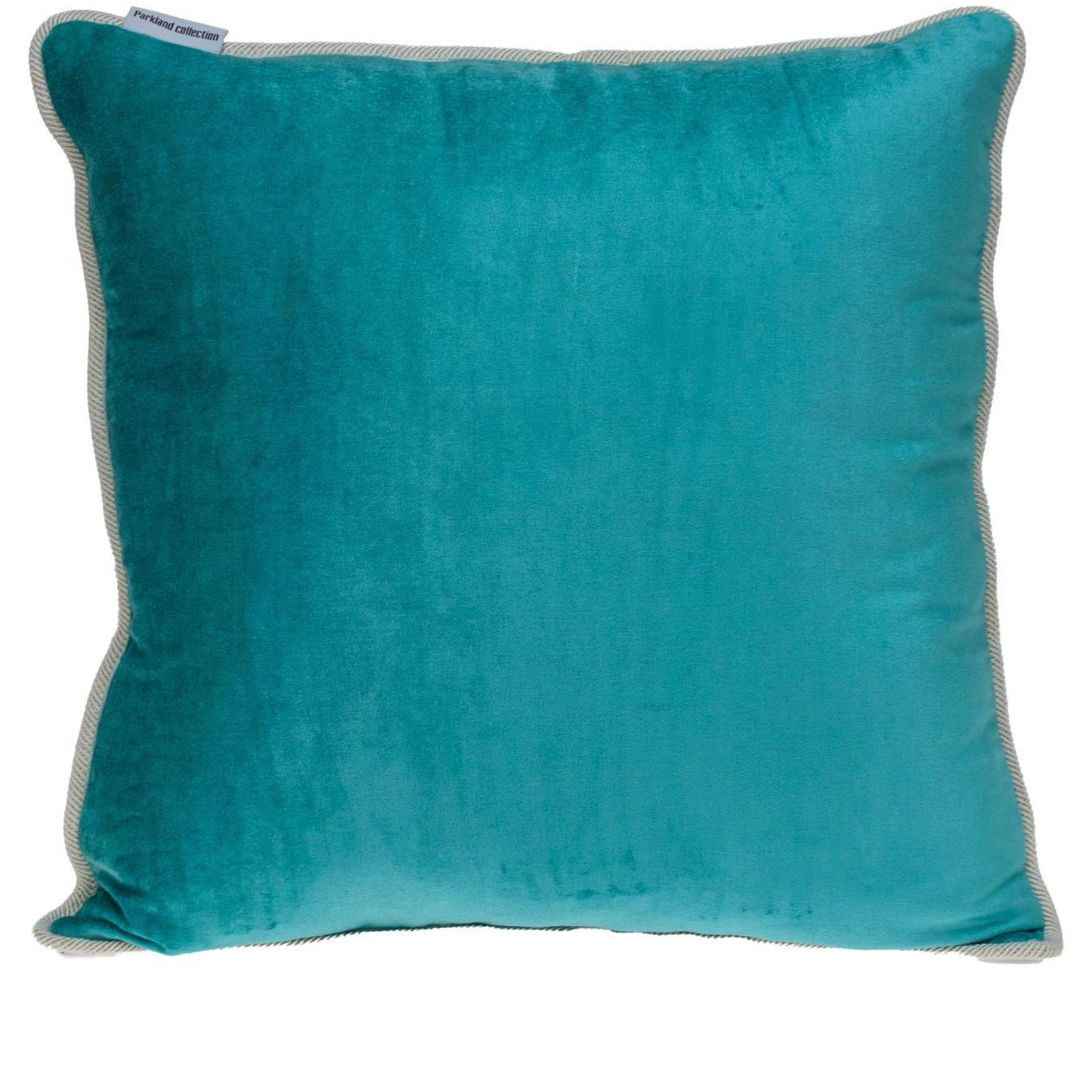 Parkland Collection Maia Transitional Aqua Throw Pillow