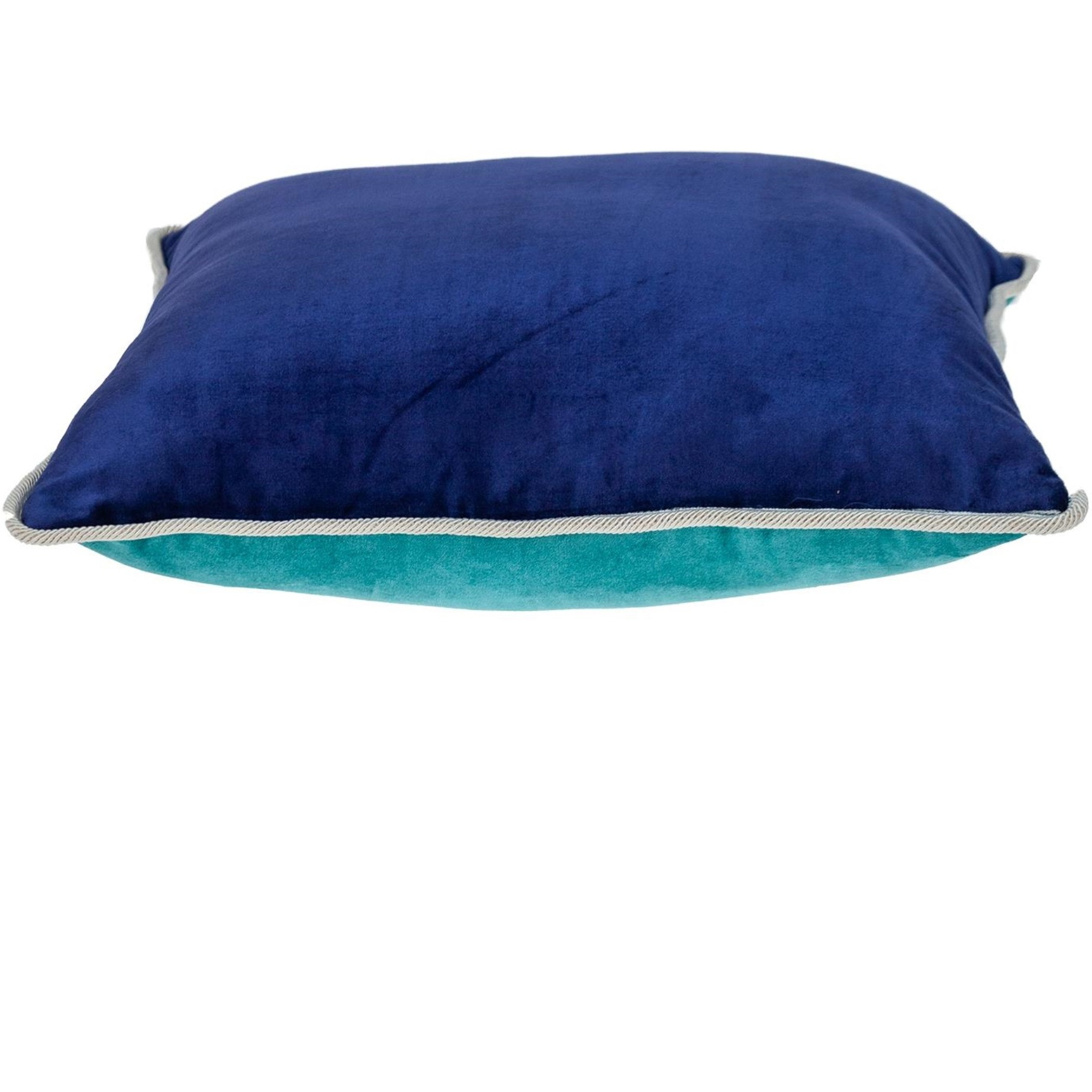 Parkland Collection Maia Transitional Aqua Throw Pillow