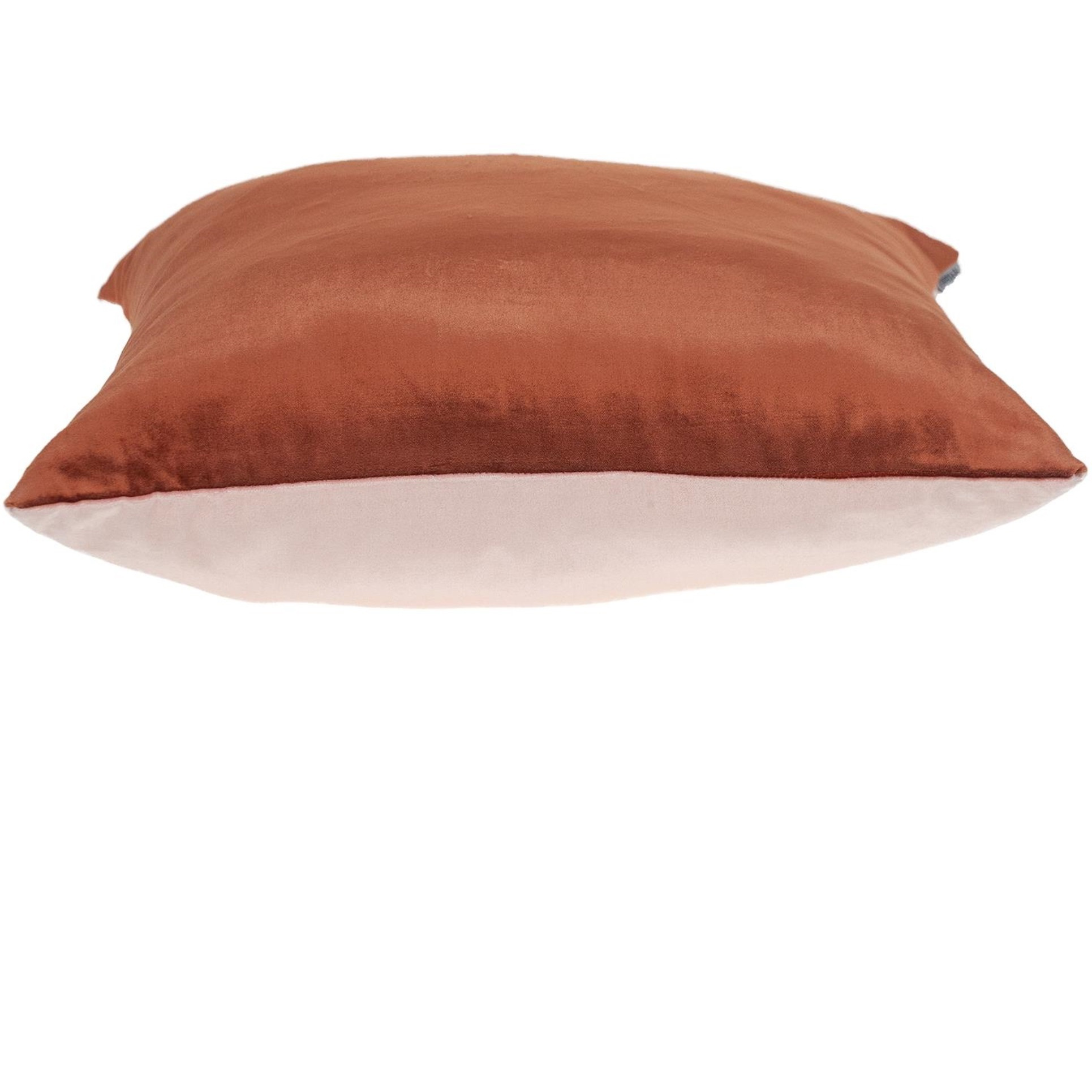 Parkland Collection Nerine Transitional Brunt Orange Throw Pillow