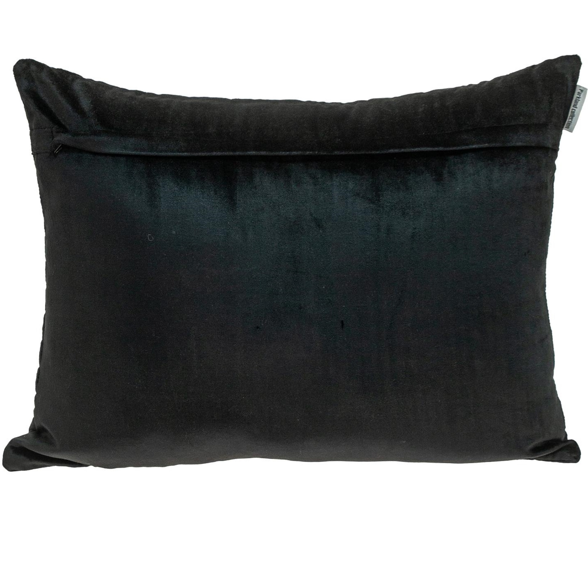 Parkland Collection Somin Transitional Black Throw Pillow