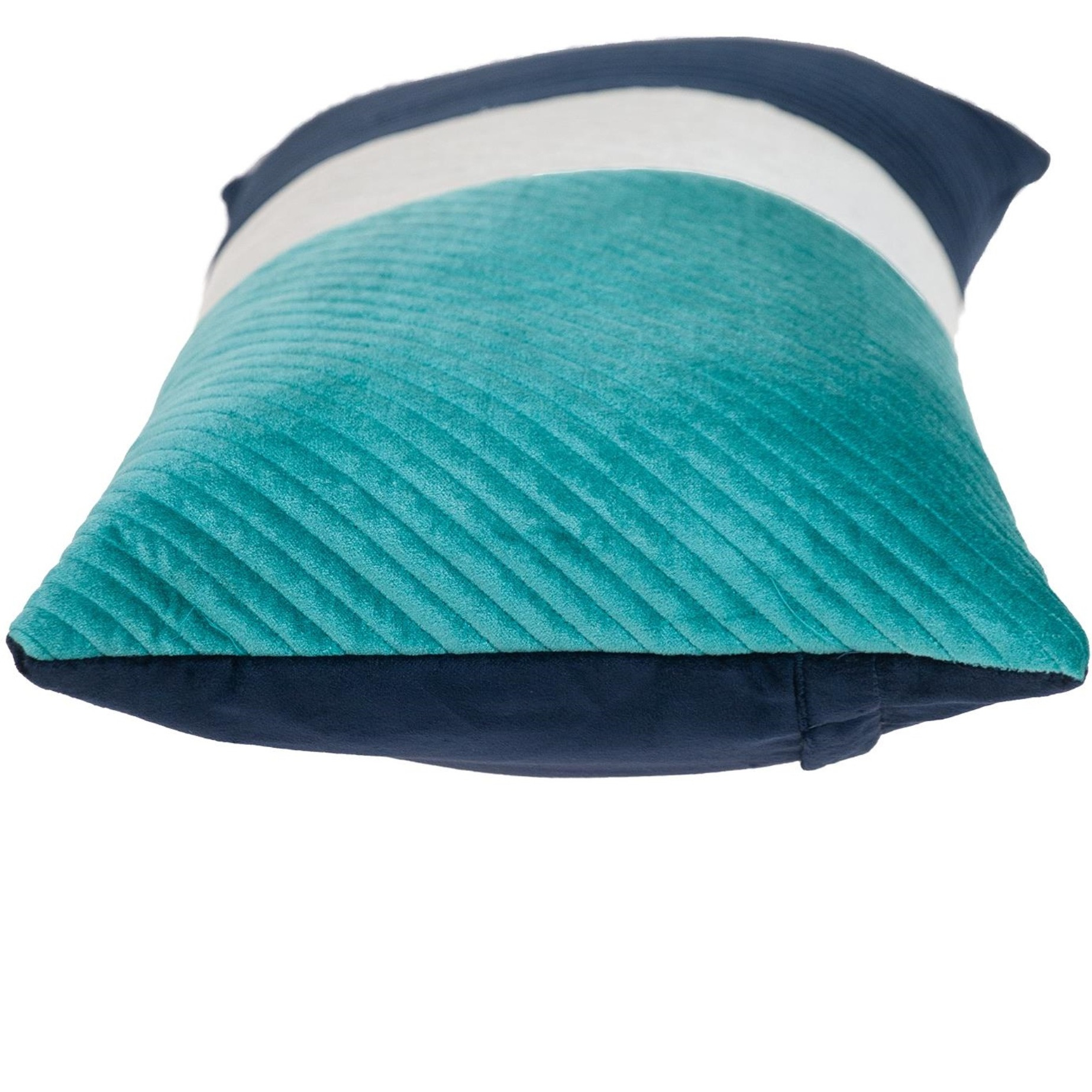 Parkland Collection Hiro Transitional Navy Throw Pillow