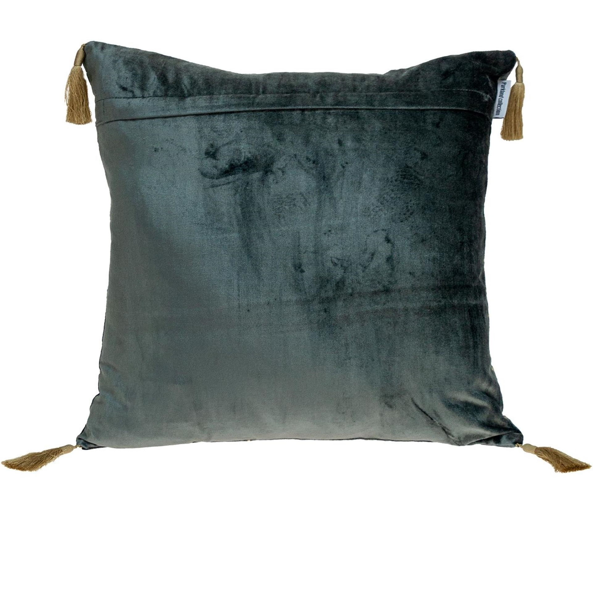 Parkland Collection Zella Transitional Charcoal Throw Pillow