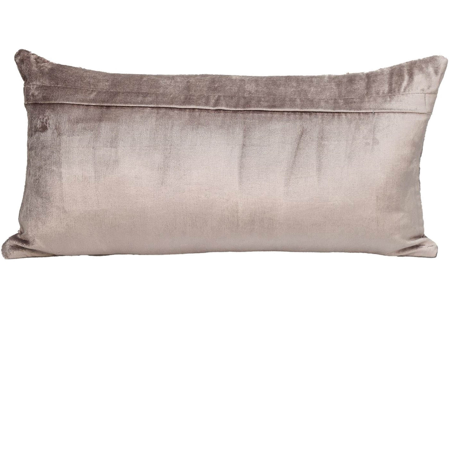 Parkland Collection Cristal Transitional Taupe Throw Pillow
