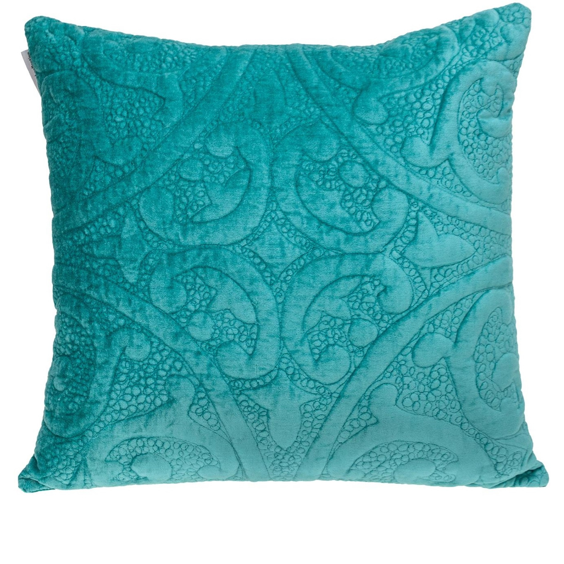 Parkland Collection Cristal Transitional Aqua Throw Pillow