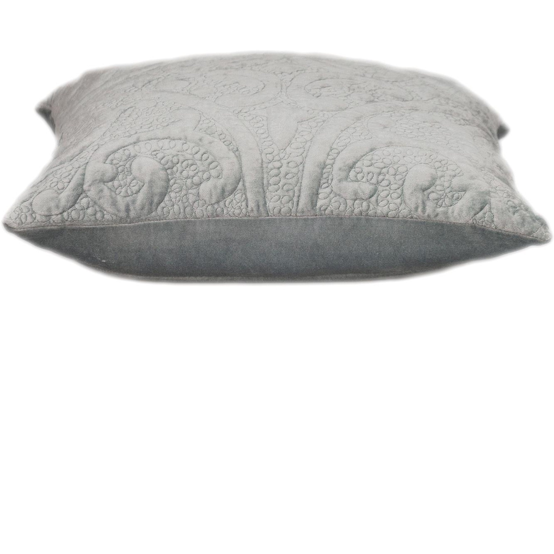 Parkland Collection Cristal Transitional Gray Throw Pillow