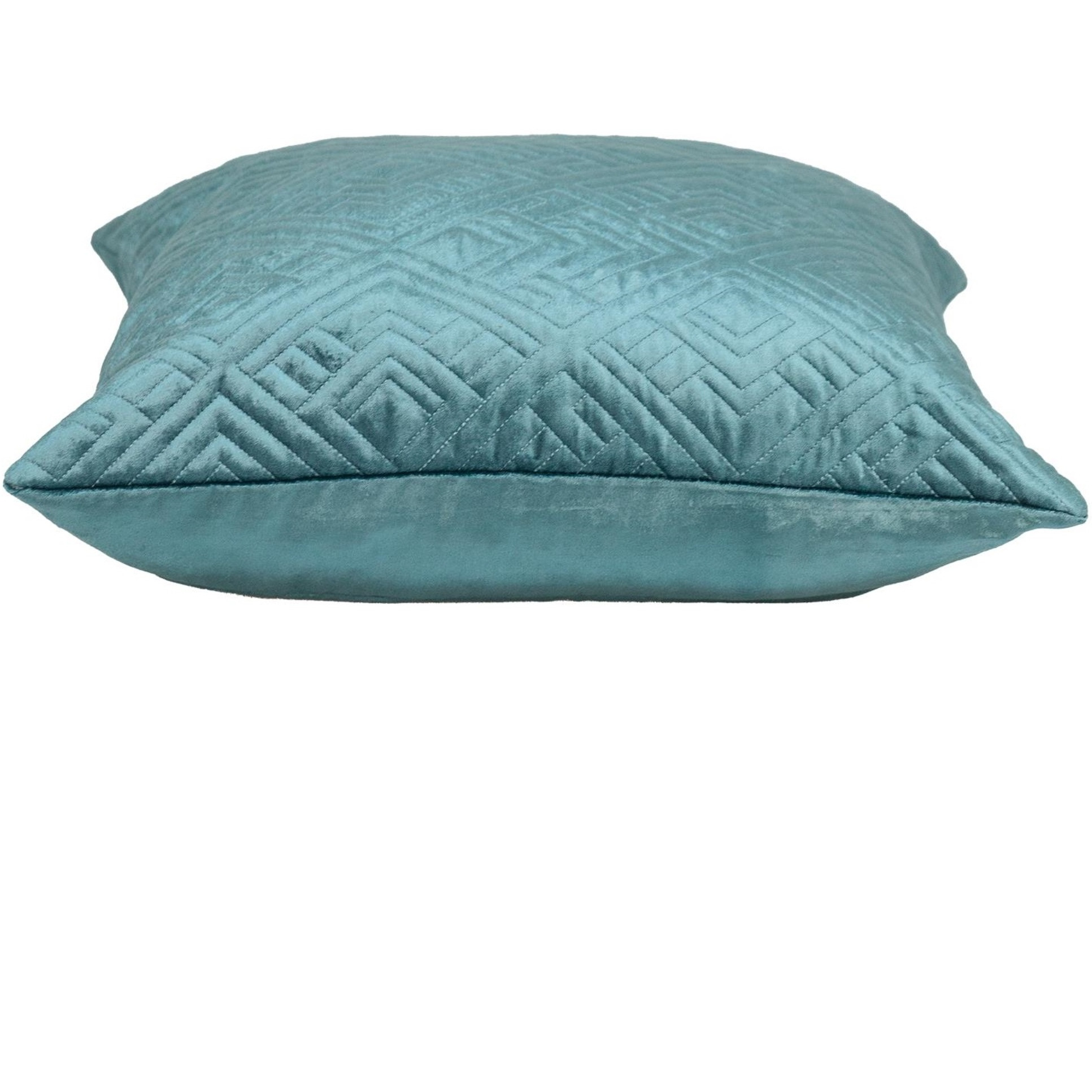 Parkland Collection Eris Transitional Teal Throw Pillow