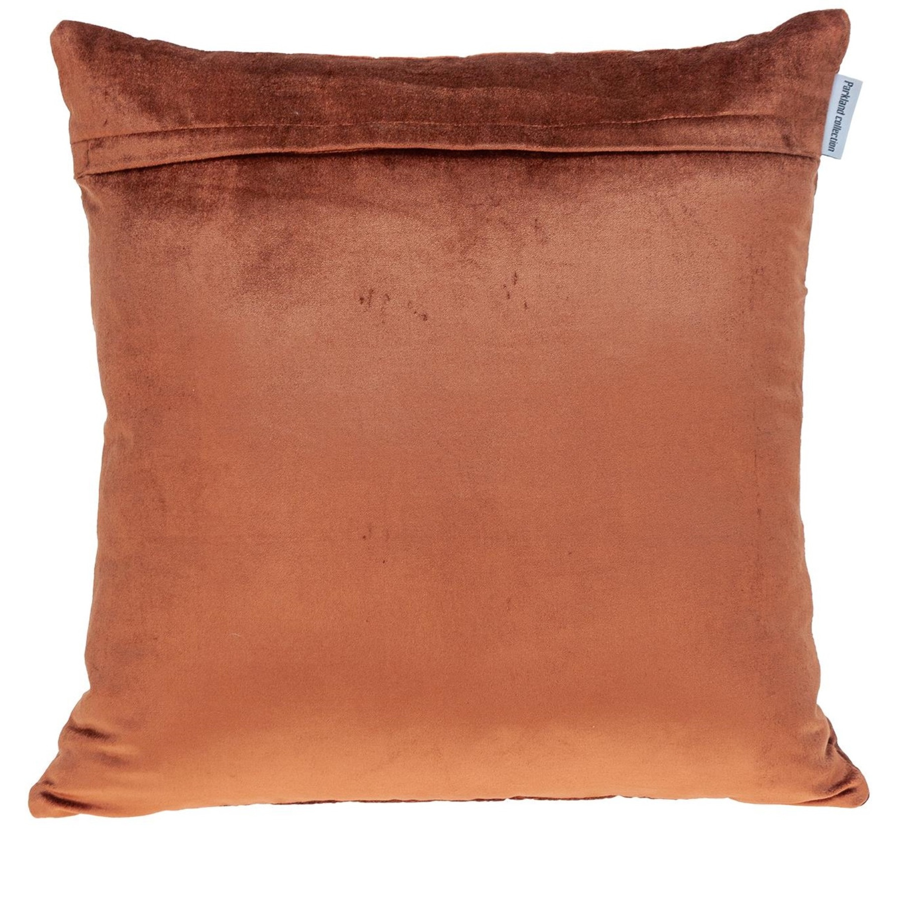 Parkland Collection Bazyli Transitional Burnt Orange Throw Pillow