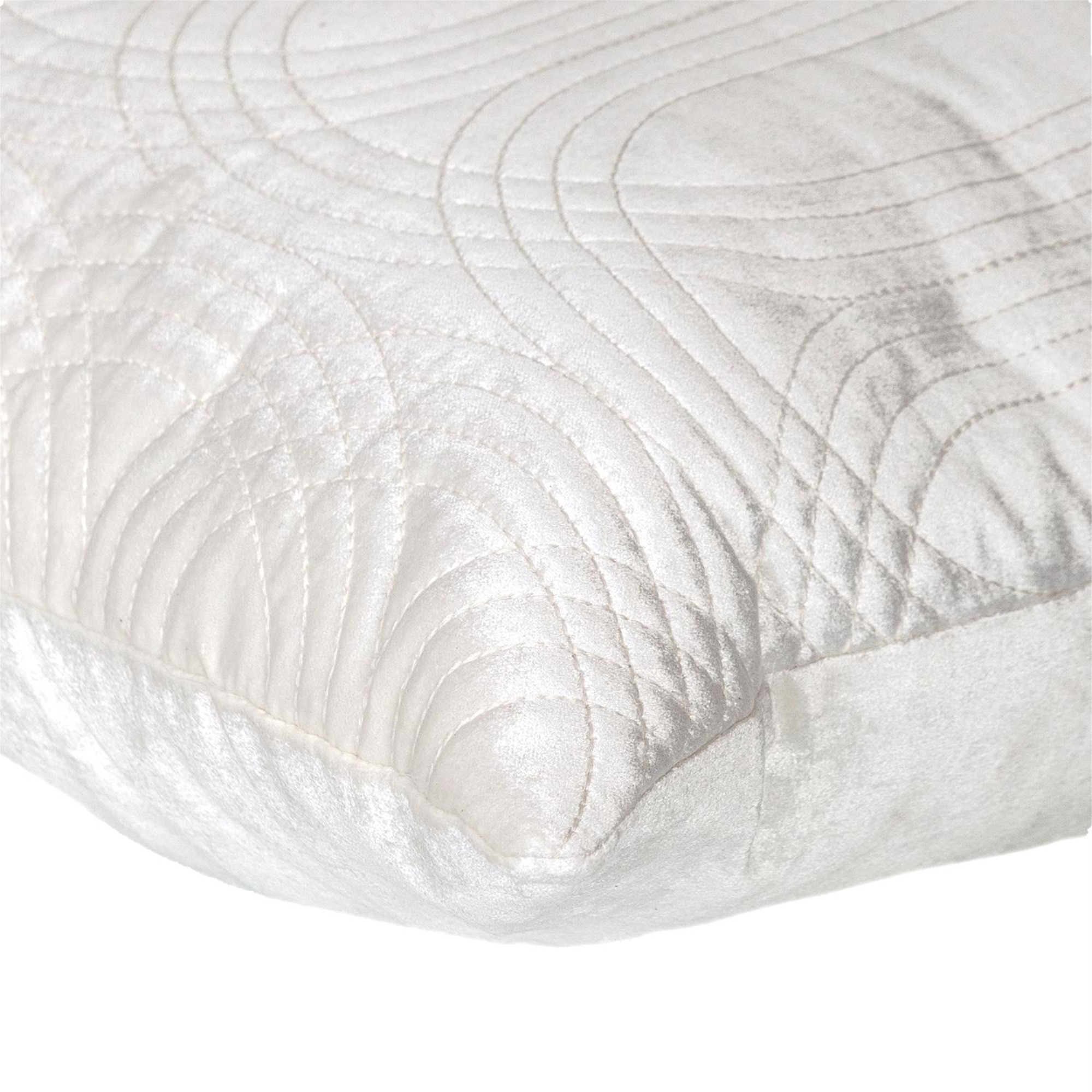 Parkland Collection Iphis Transitional White Throw Pillow