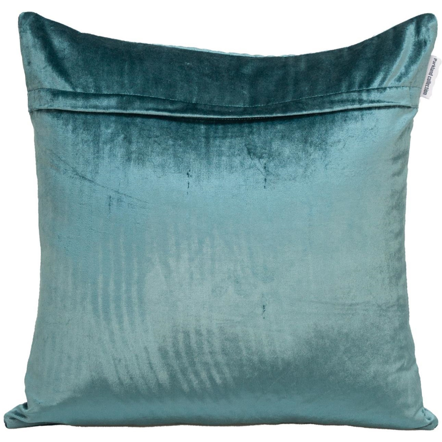 Parkland Collection Gaia Transitional Teal Throw Pillow