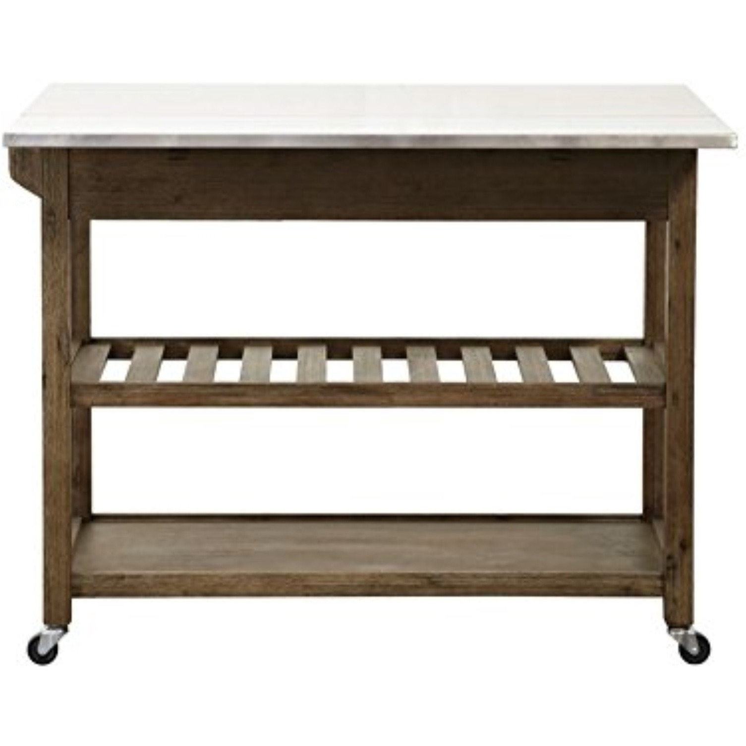 Sonoma Kitchen Cart with Drop-Leaf [Barnwood Wire-Brush]
