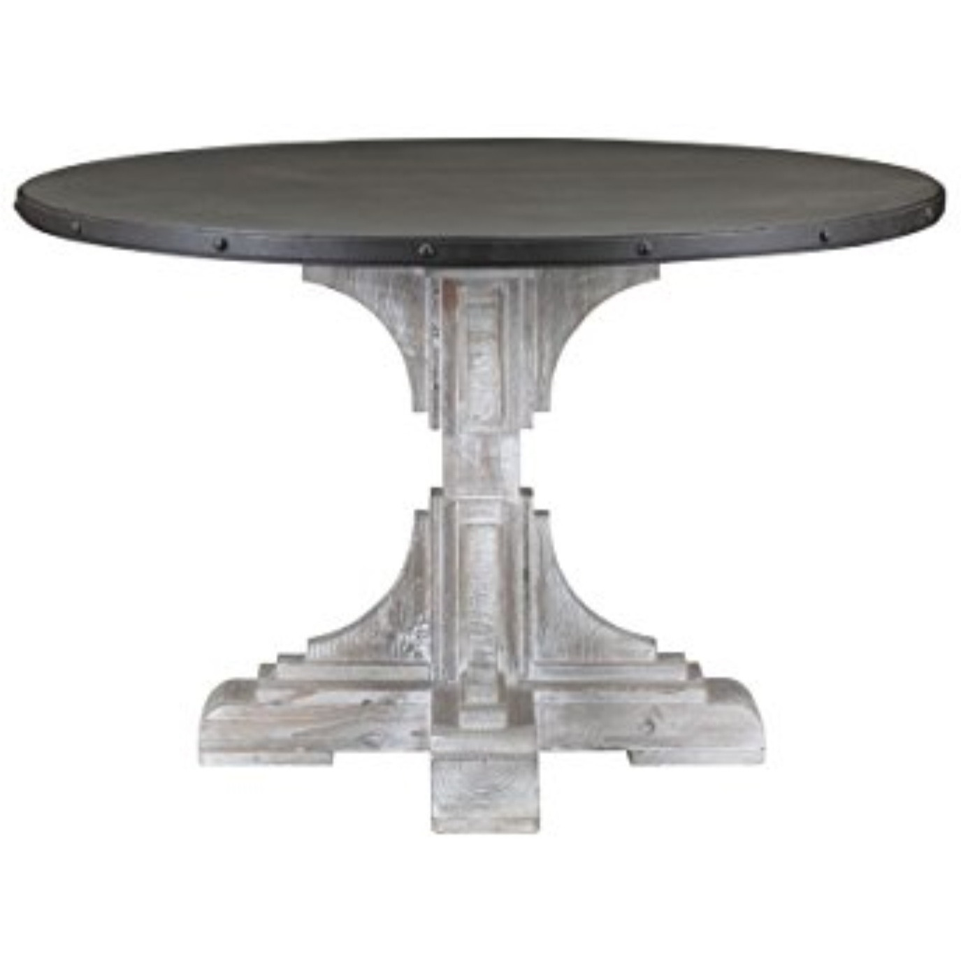 (MH) Serrano Round Table, White-Wash