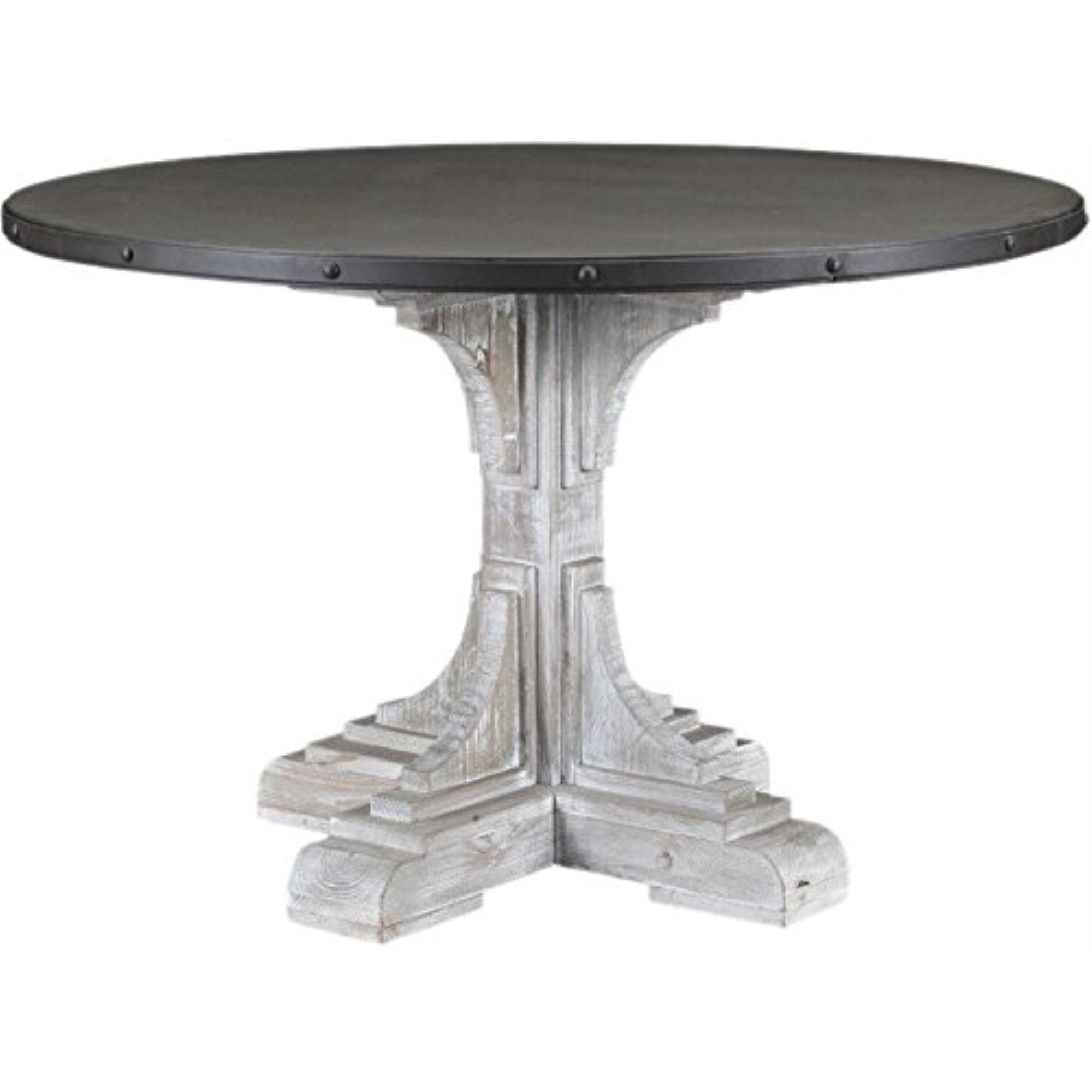 (MH) Serrano Round Table, White-Wash