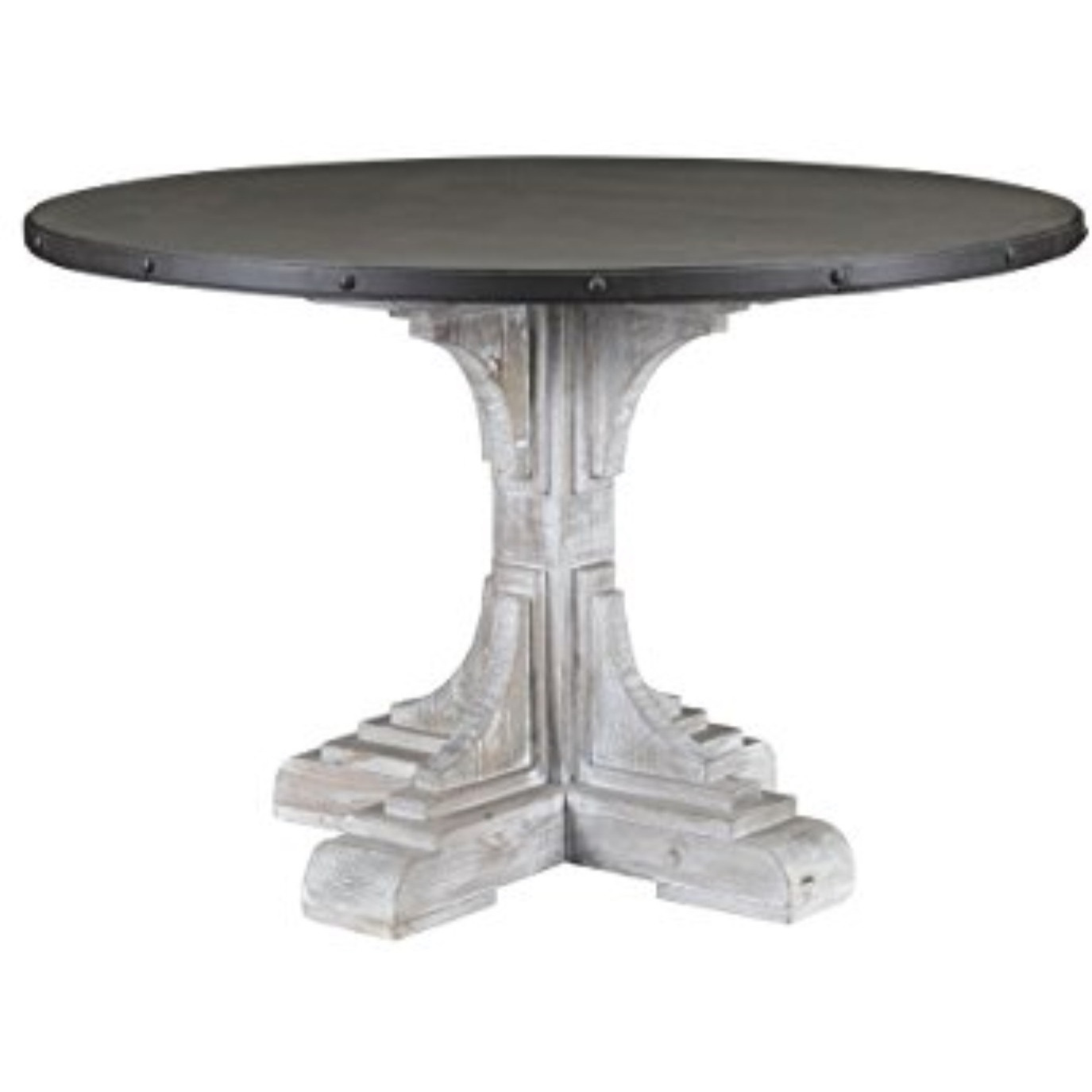 (MH) Serrano Round Table, White-Wash