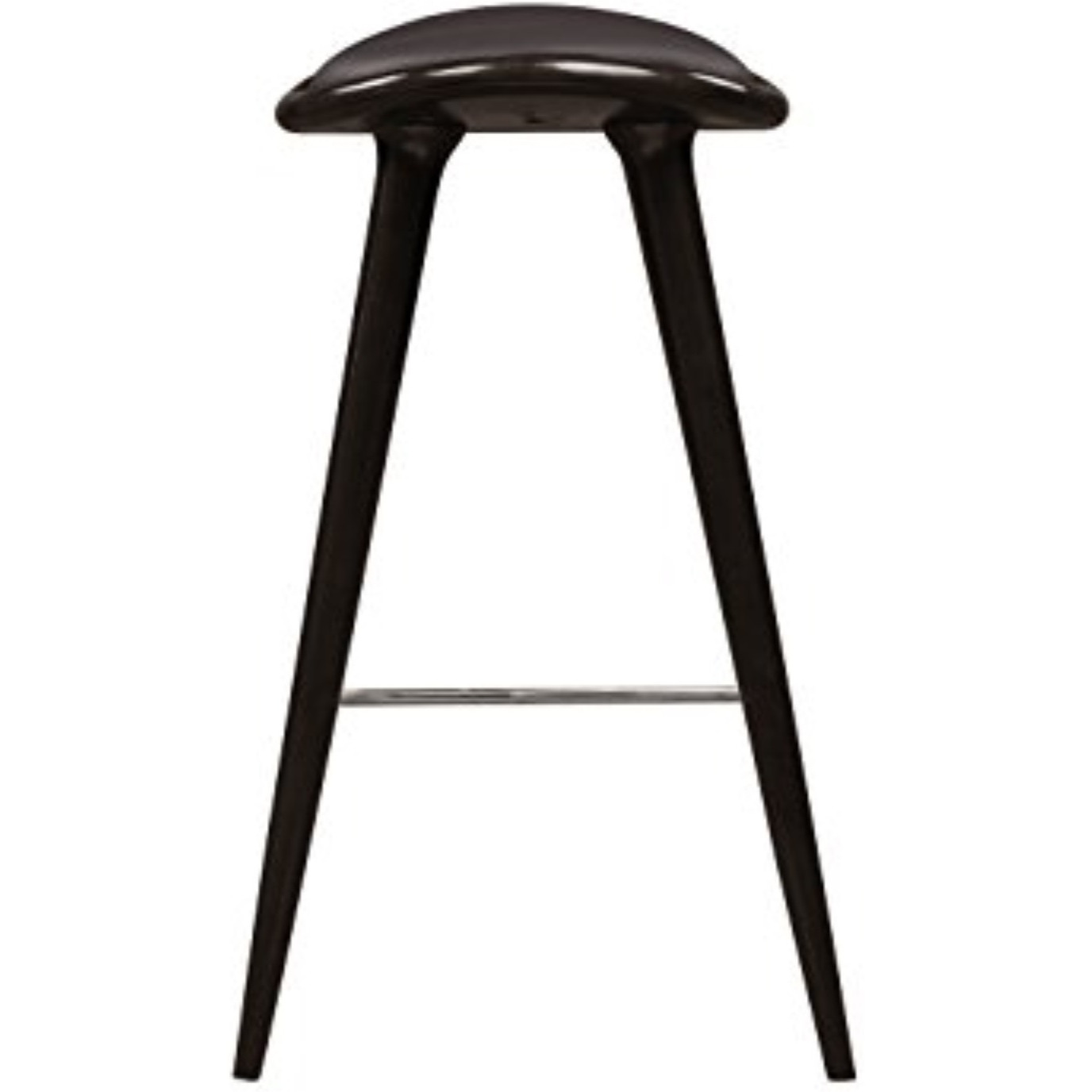 Lucio Oval Stool, Cappuccino with brown PU