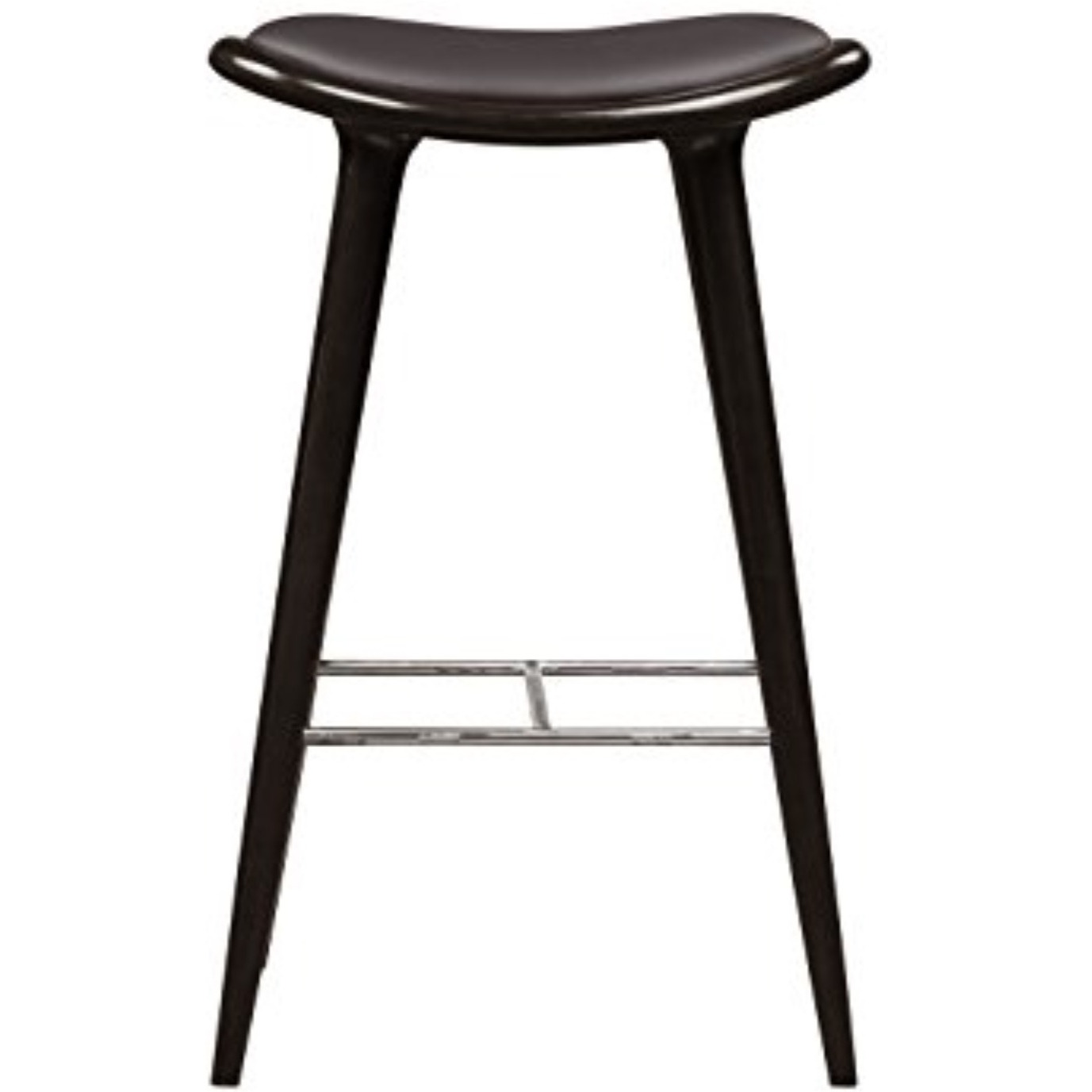 Lucio Oval Stool, Cappuccino with brown PU