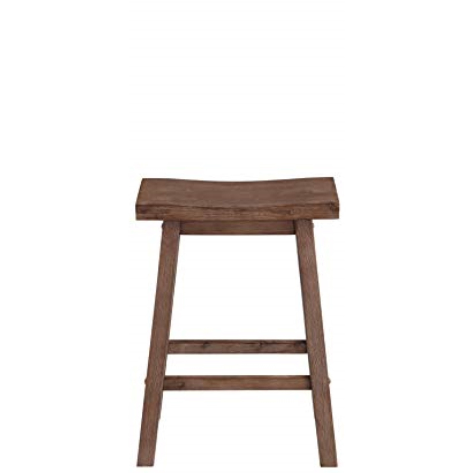 24" Sonoma Saddle Stool [Barnwood Wire-Brush]