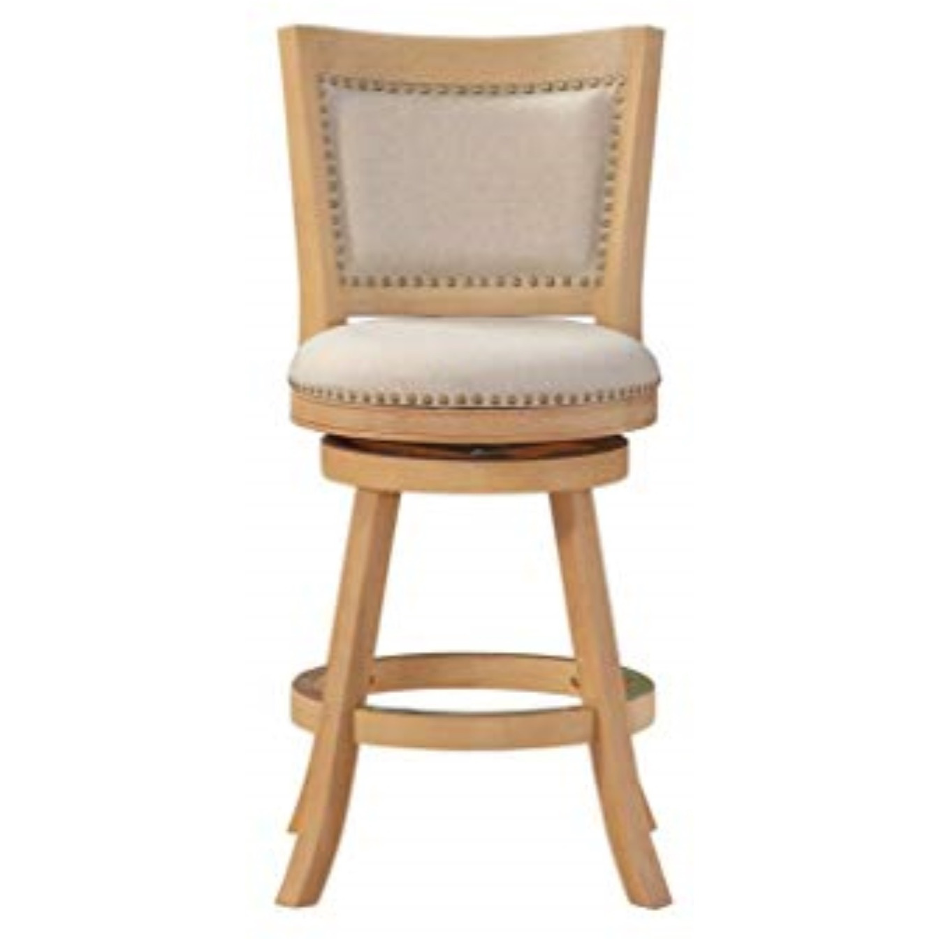 Melrose Swivel Barstool [Ivory Wire-Brush]