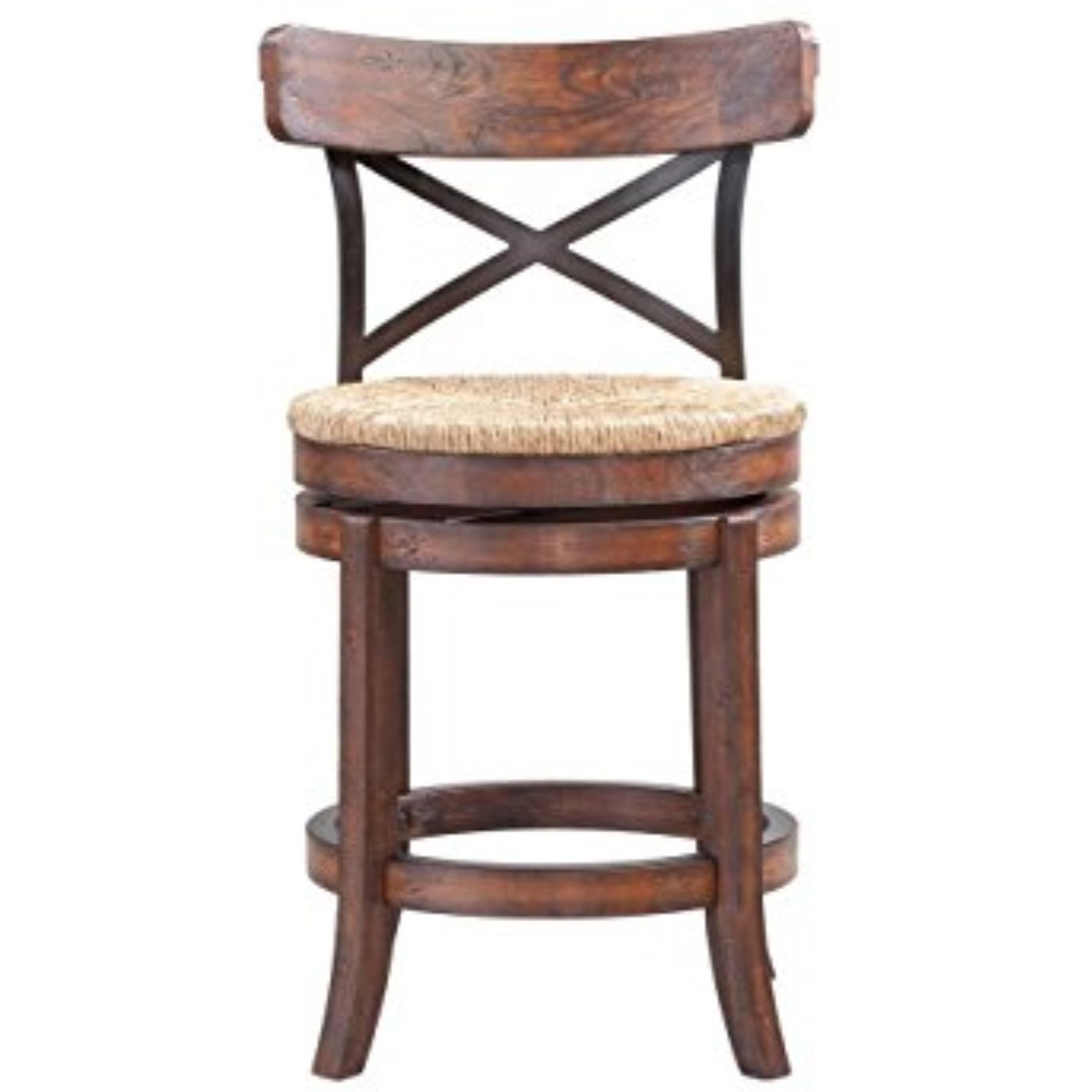 24" Myrtle Swivel Counter Stool [Mahogany]