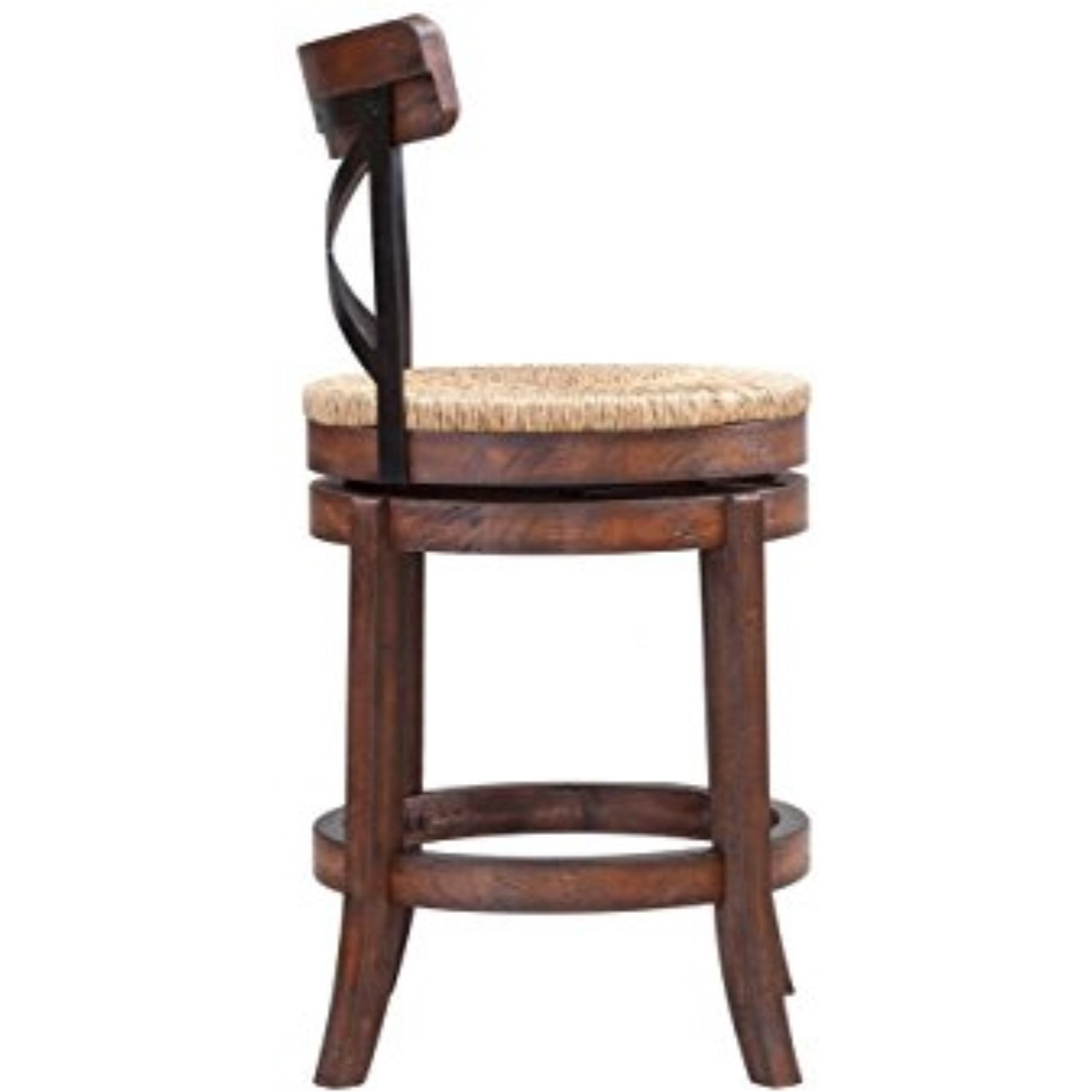 24" Myrtle Swivel Counter Stool [Mahogany]
