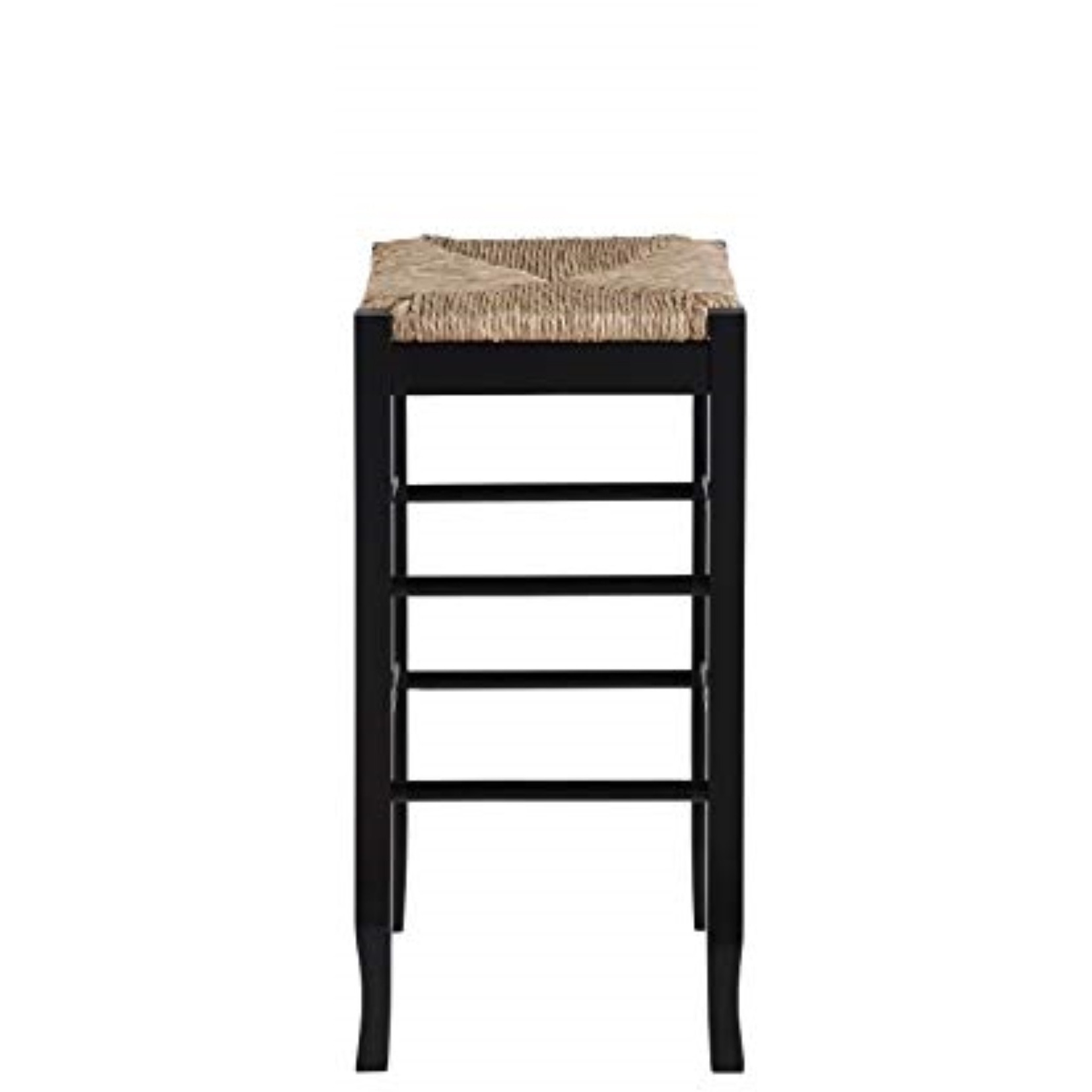 29" SQUARE RUSH BARSTOOL [BLACK]