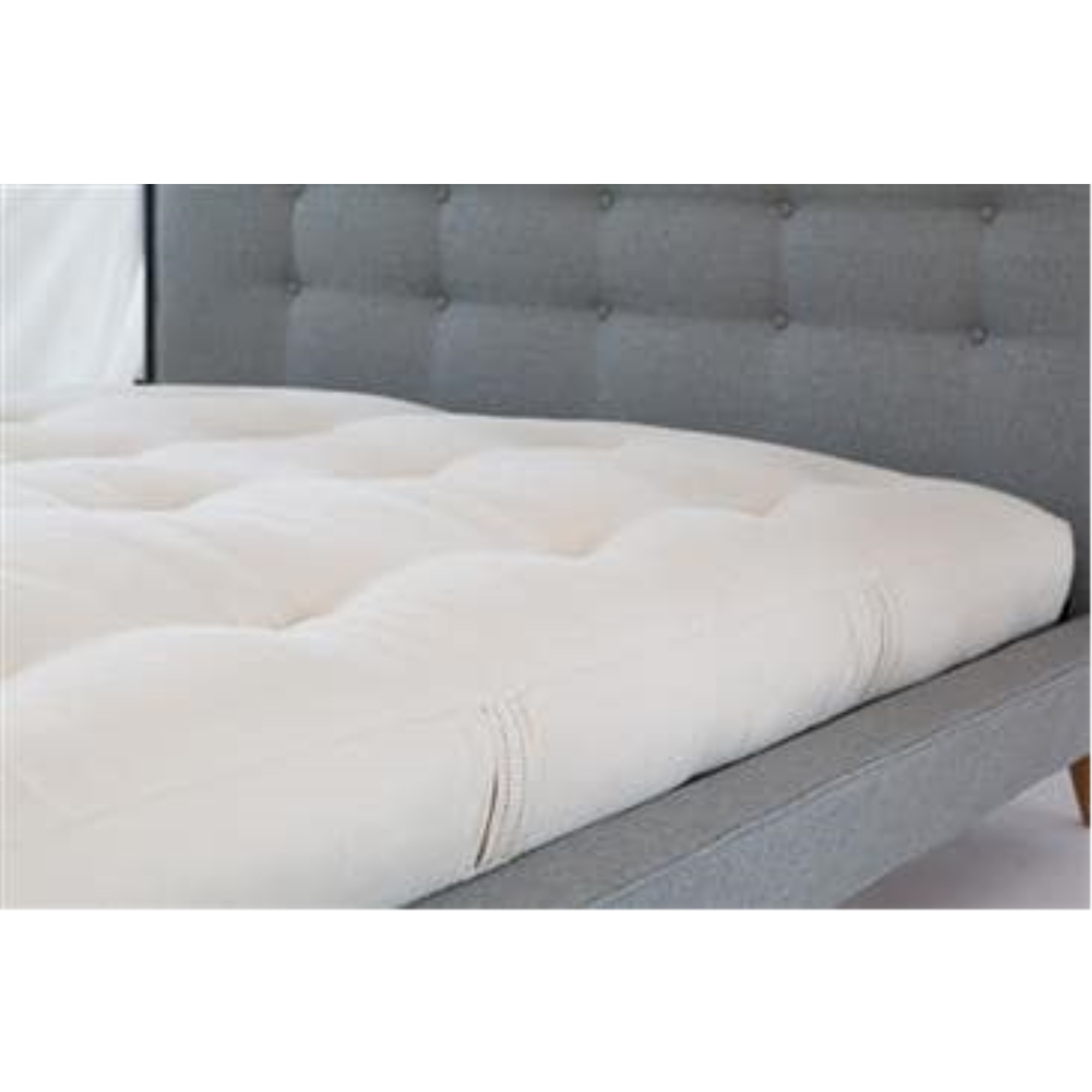 100% Organic Cotton Twin 6" Mattress with 2" Foam core in Organic Twill Fabric Case