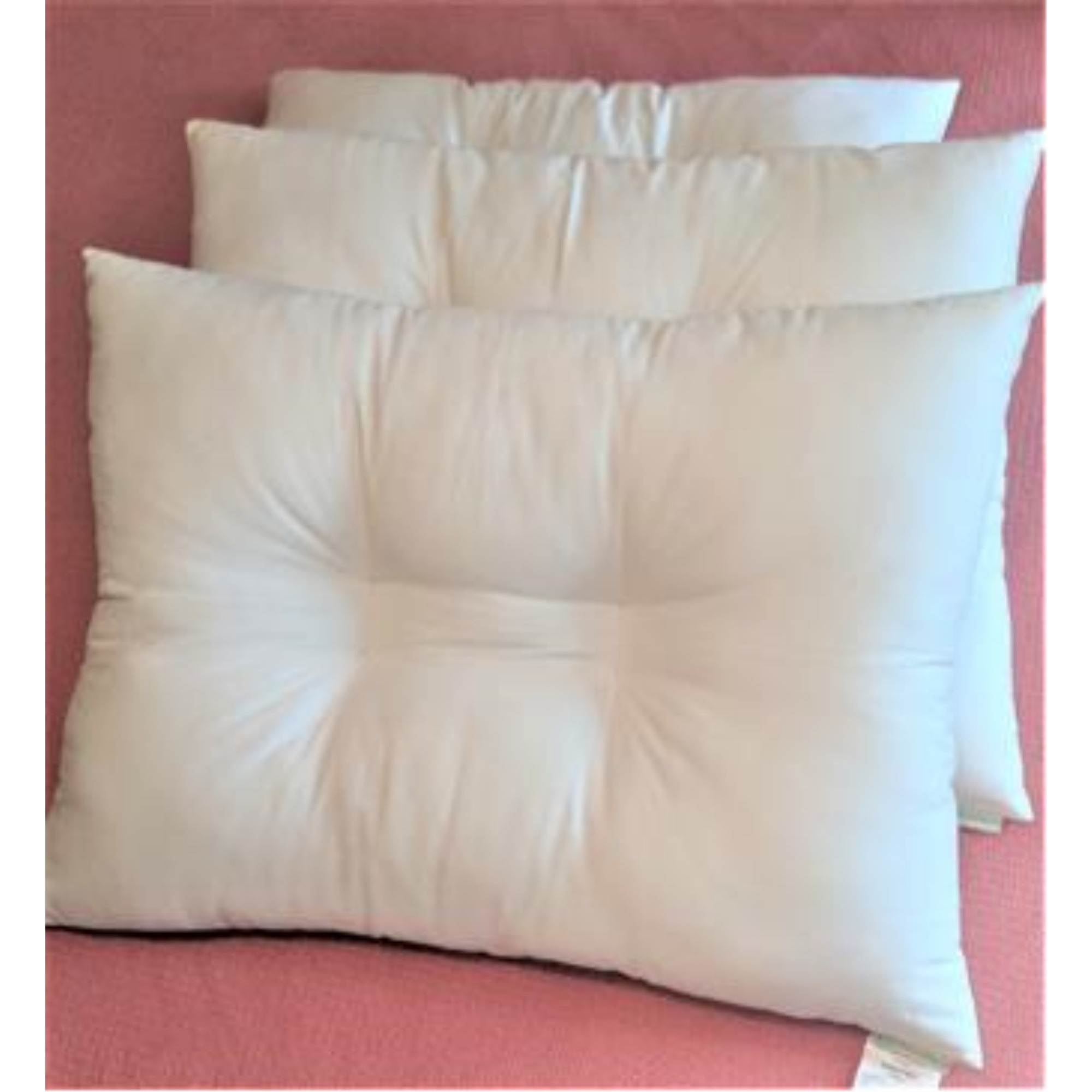 Kapok KaPillow King Med Pillow w/zip in Org Sateen Sheeting Case