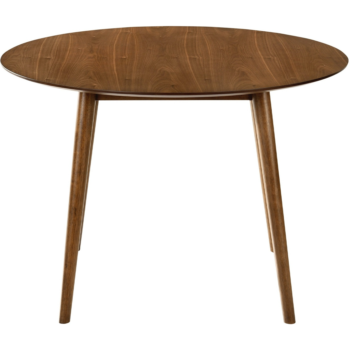 Arcadia 42" Round Dining Table in Walnut Wood