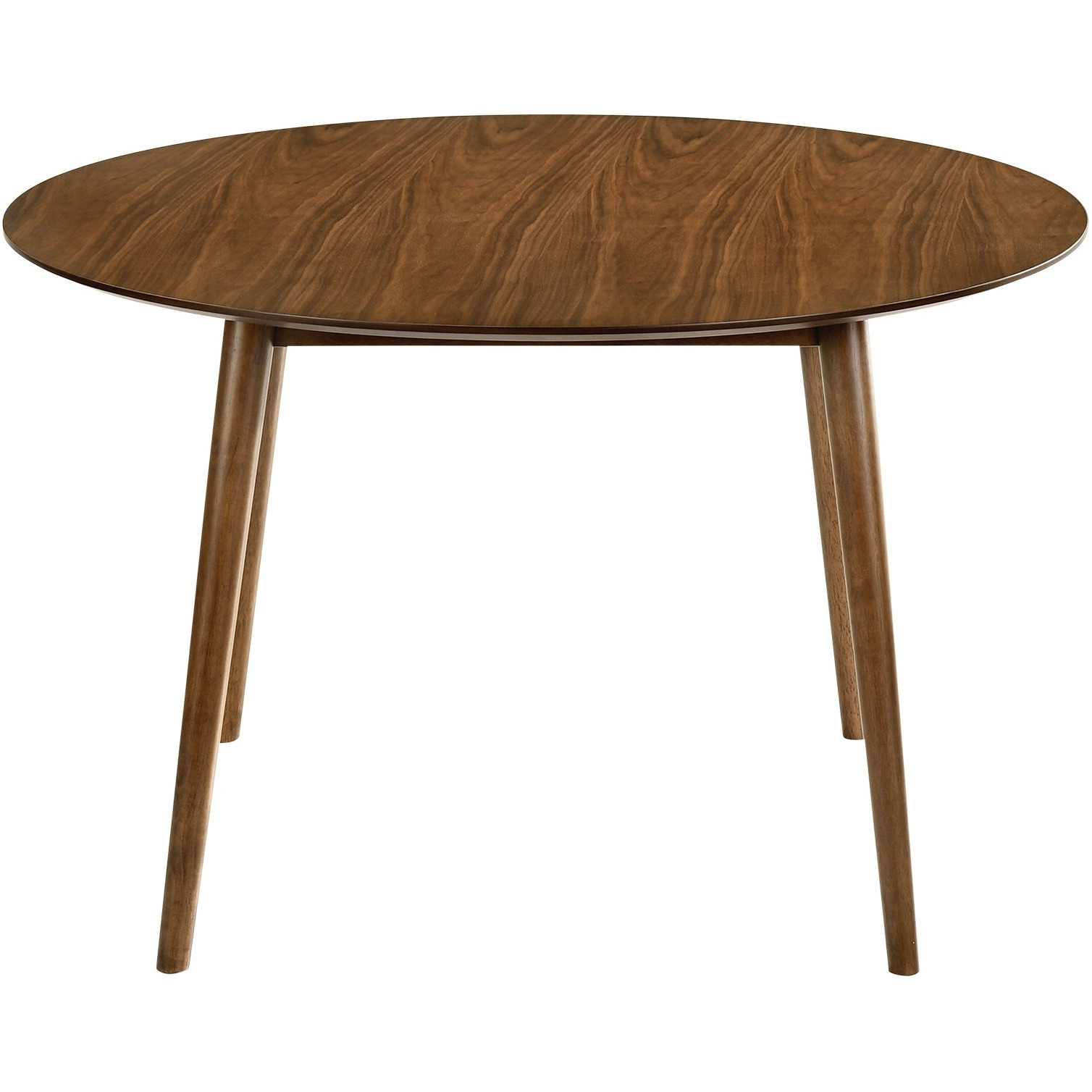 Arcadia 48" Round Dining Table in Walnut Wood