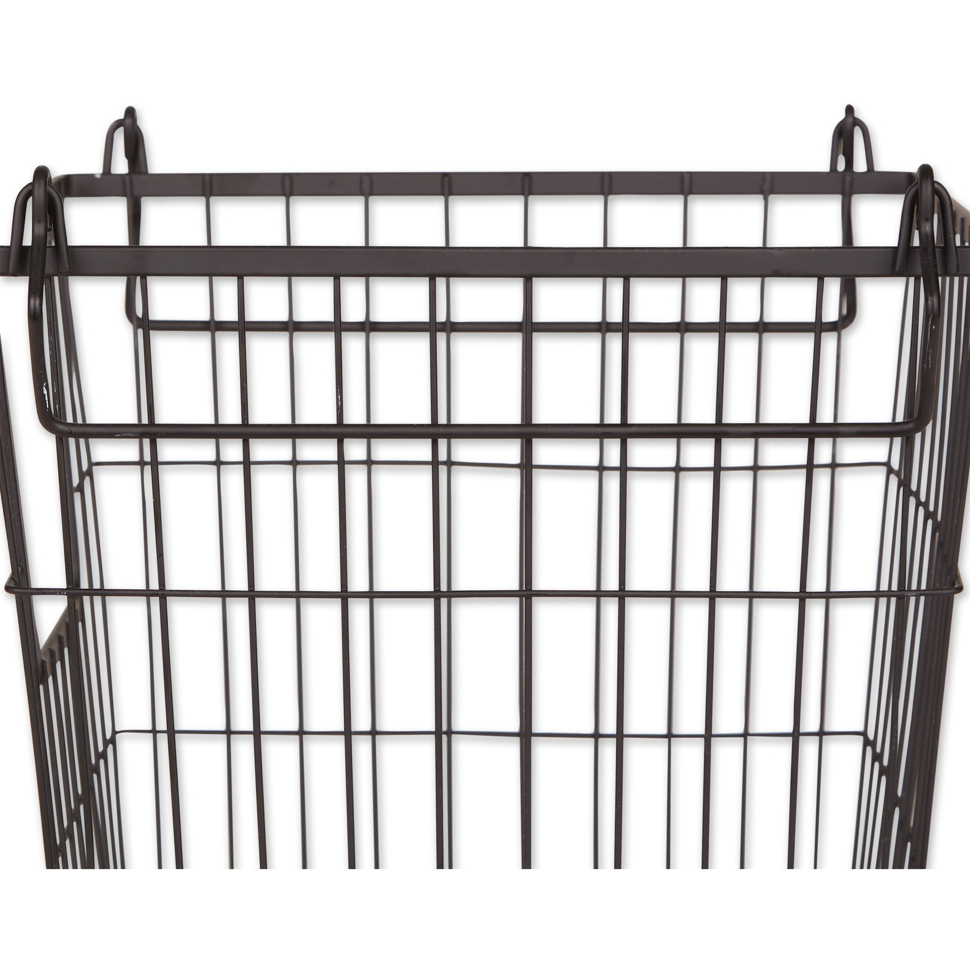 DII Metal Basket, Black Square Small 11x11x6