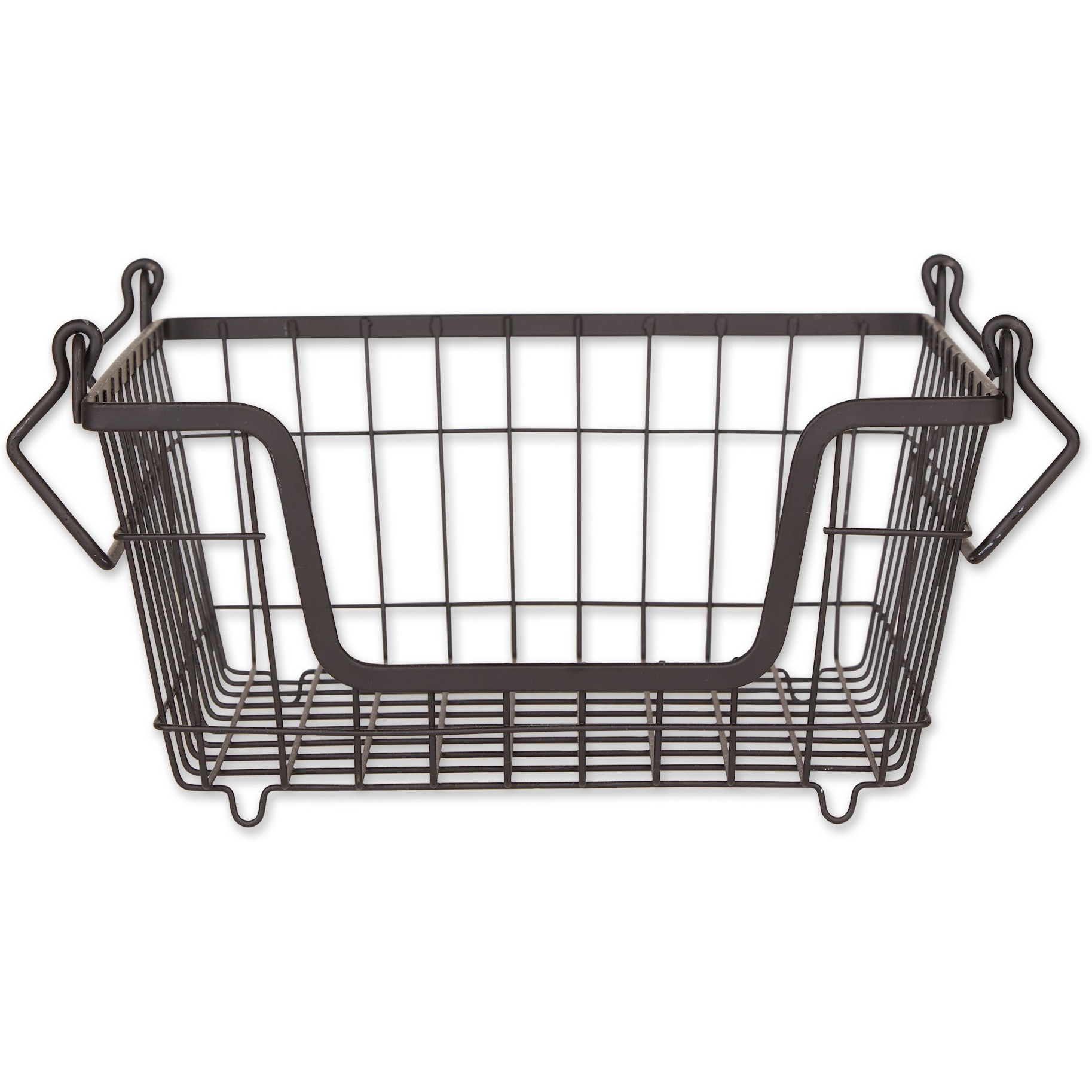 DII Metal Basket, Black Square Small 11x11x6