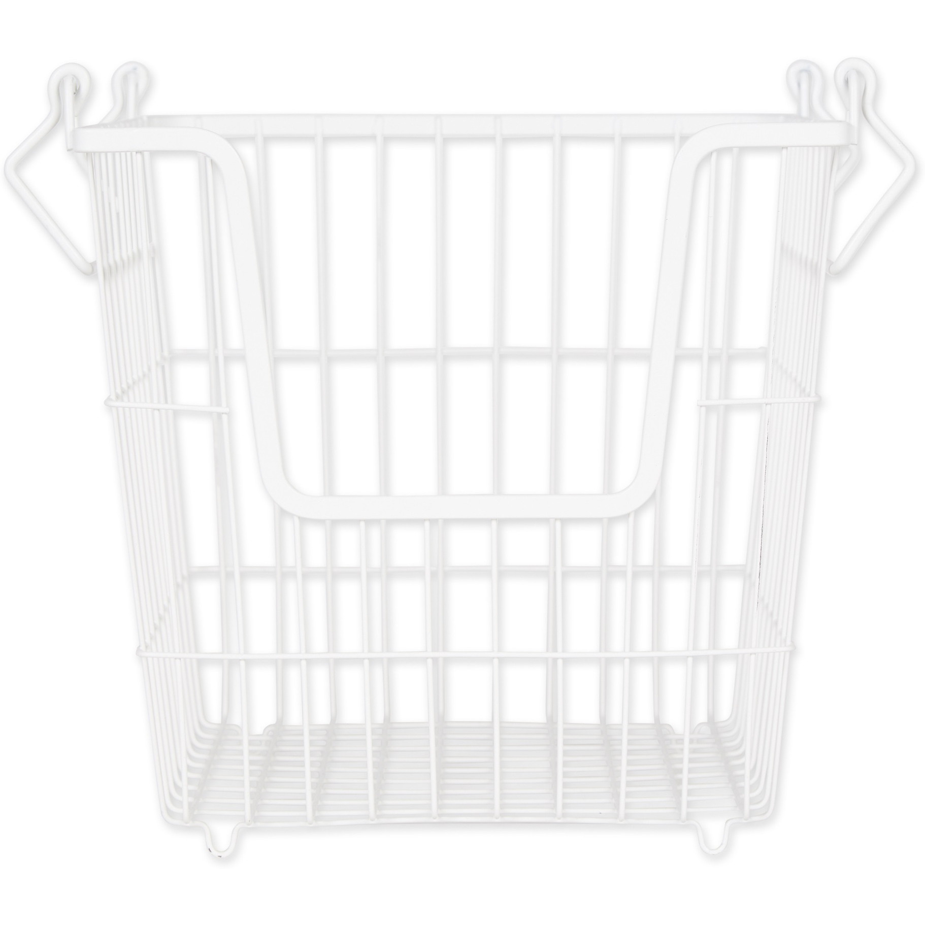 DII Metal Basket, White Square Large 11x11x11